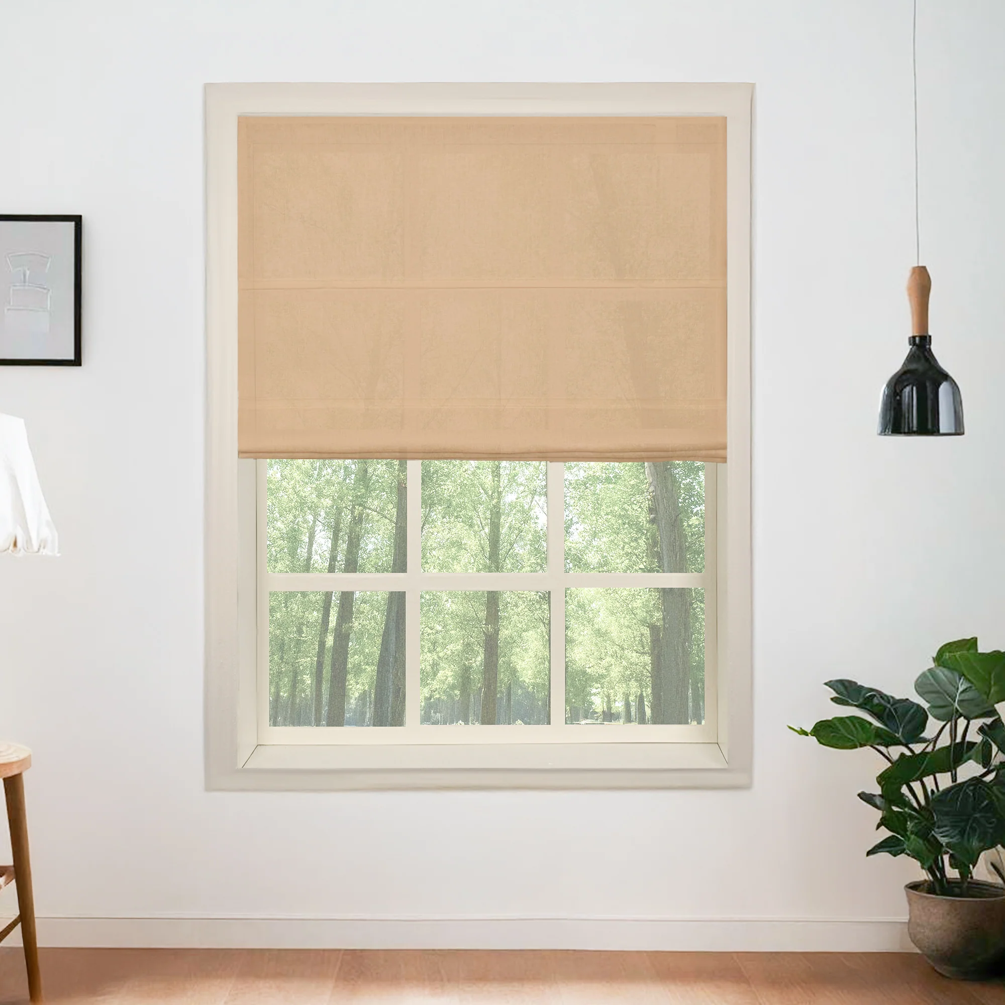 Belgian Flax Linen Roman Shades & Blinds - Image 16