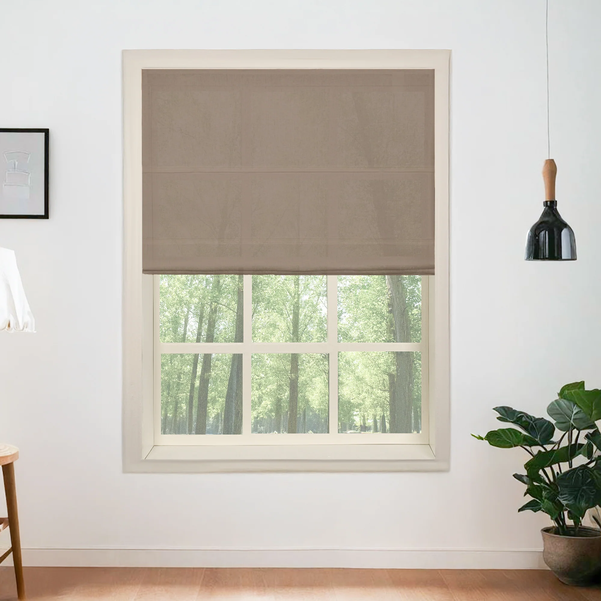 Belgian Flax Linen Roman Shades & Blinds - Image 17