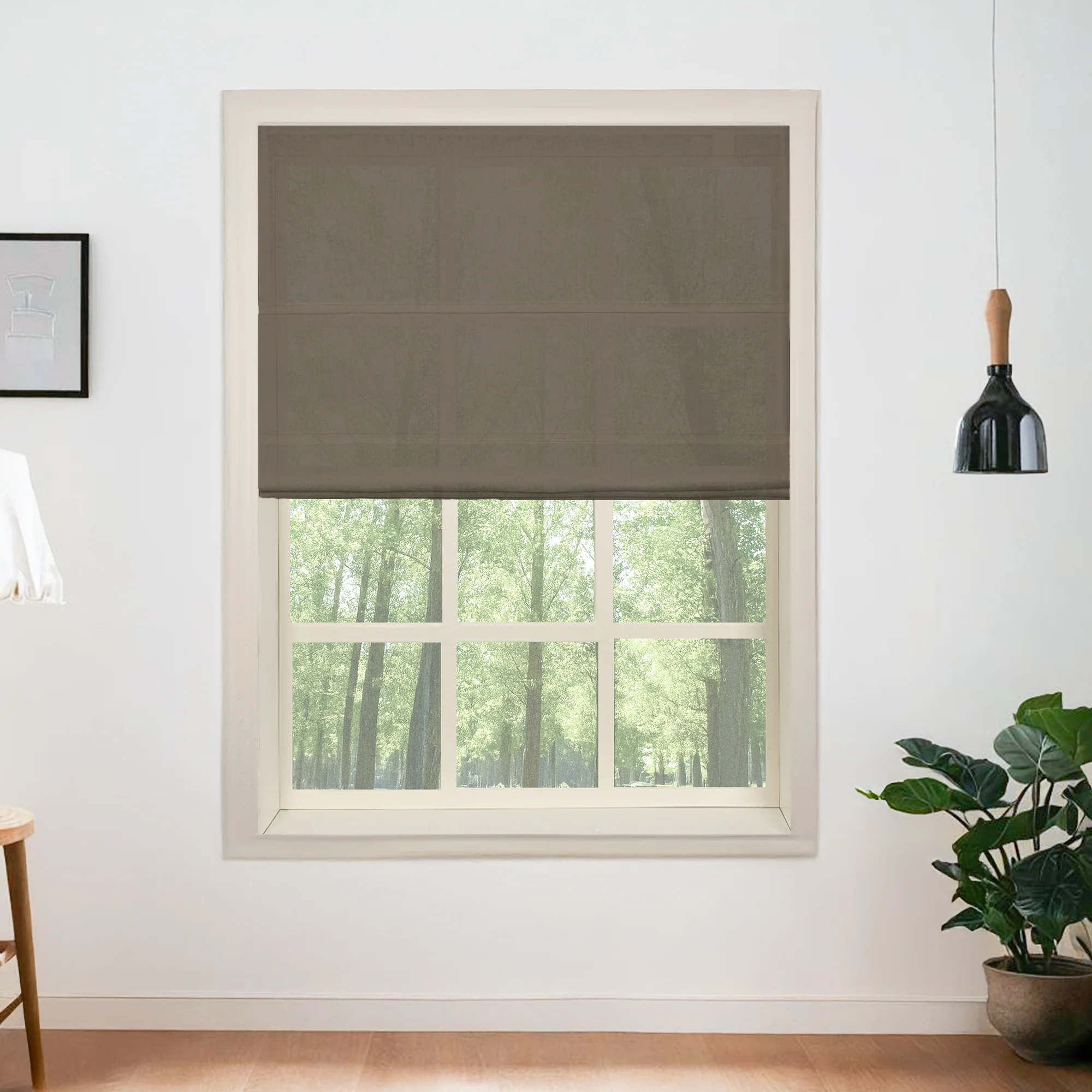 Belgian Flax Linen Roman Shades & Blinds - Image 18