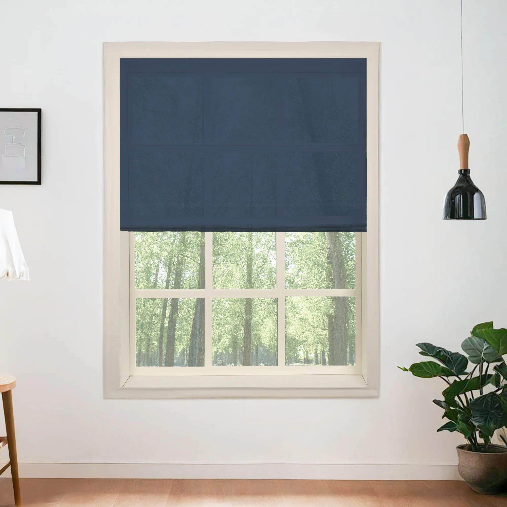 Belgian Flax Linen Roman Shades & Blinds - Image 19
