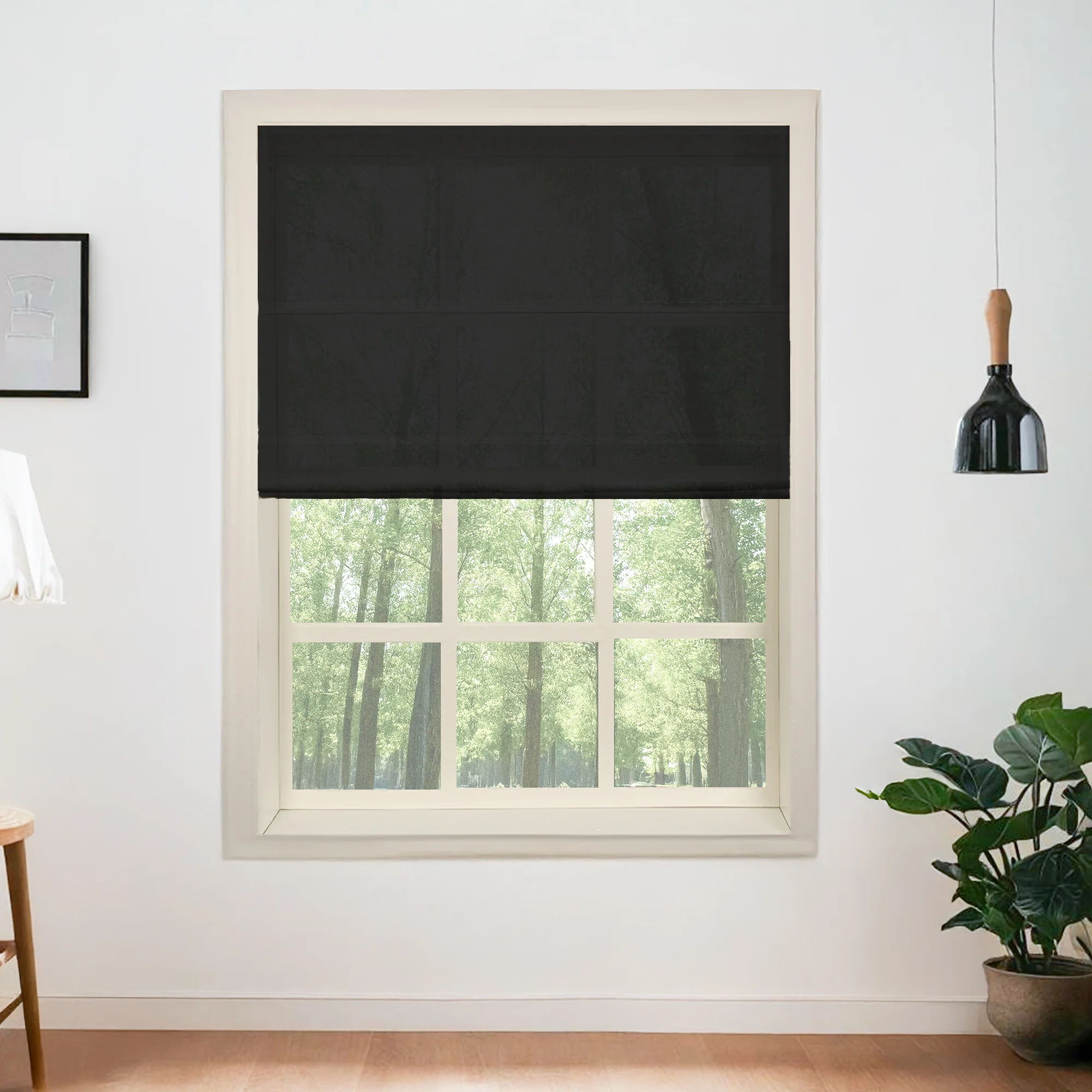 Belgian Flax Linen Roman Shades & Blinds - Image 20