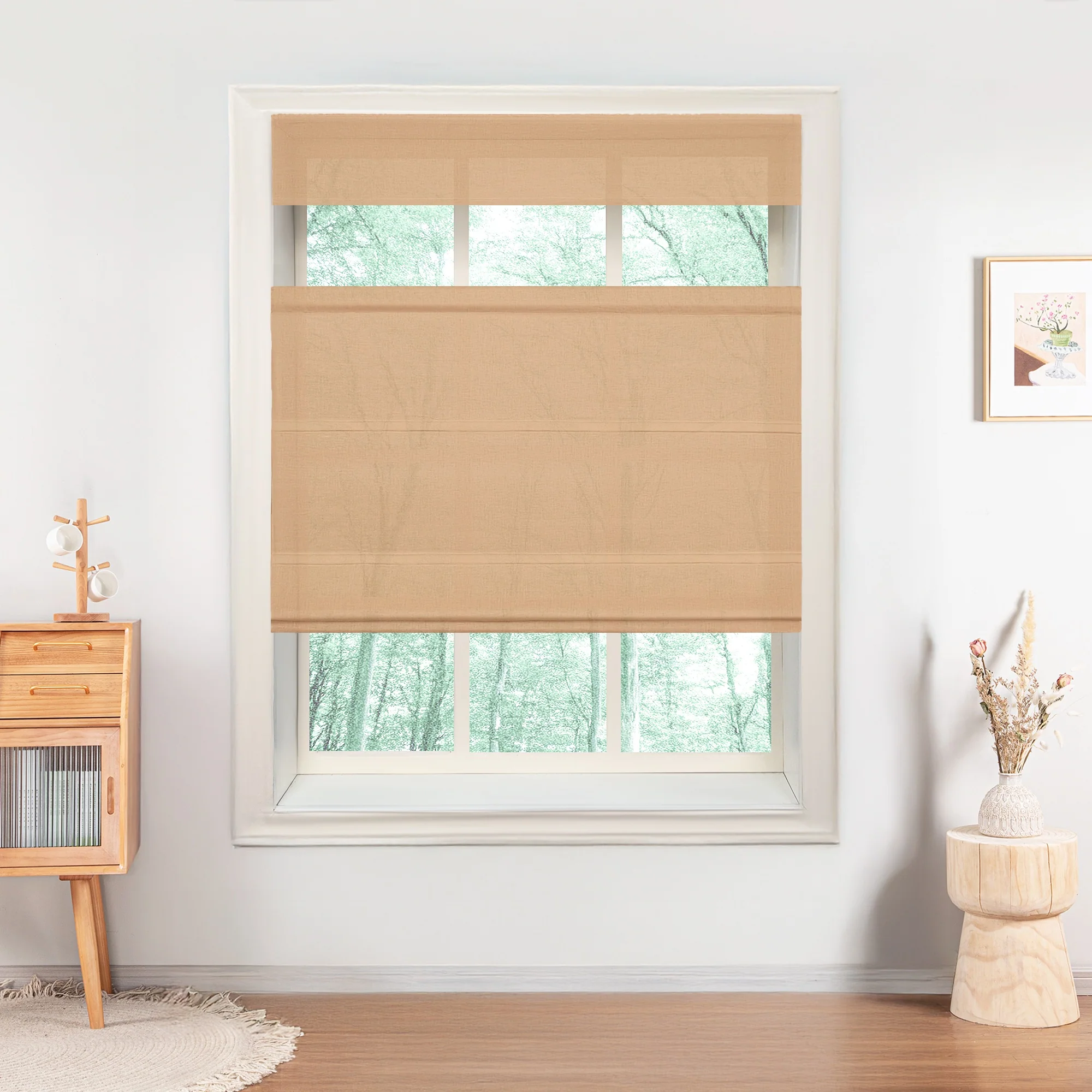Belgian Flax Linen Roman Shades & Blinds | Top Down Bottom Up - Image 15