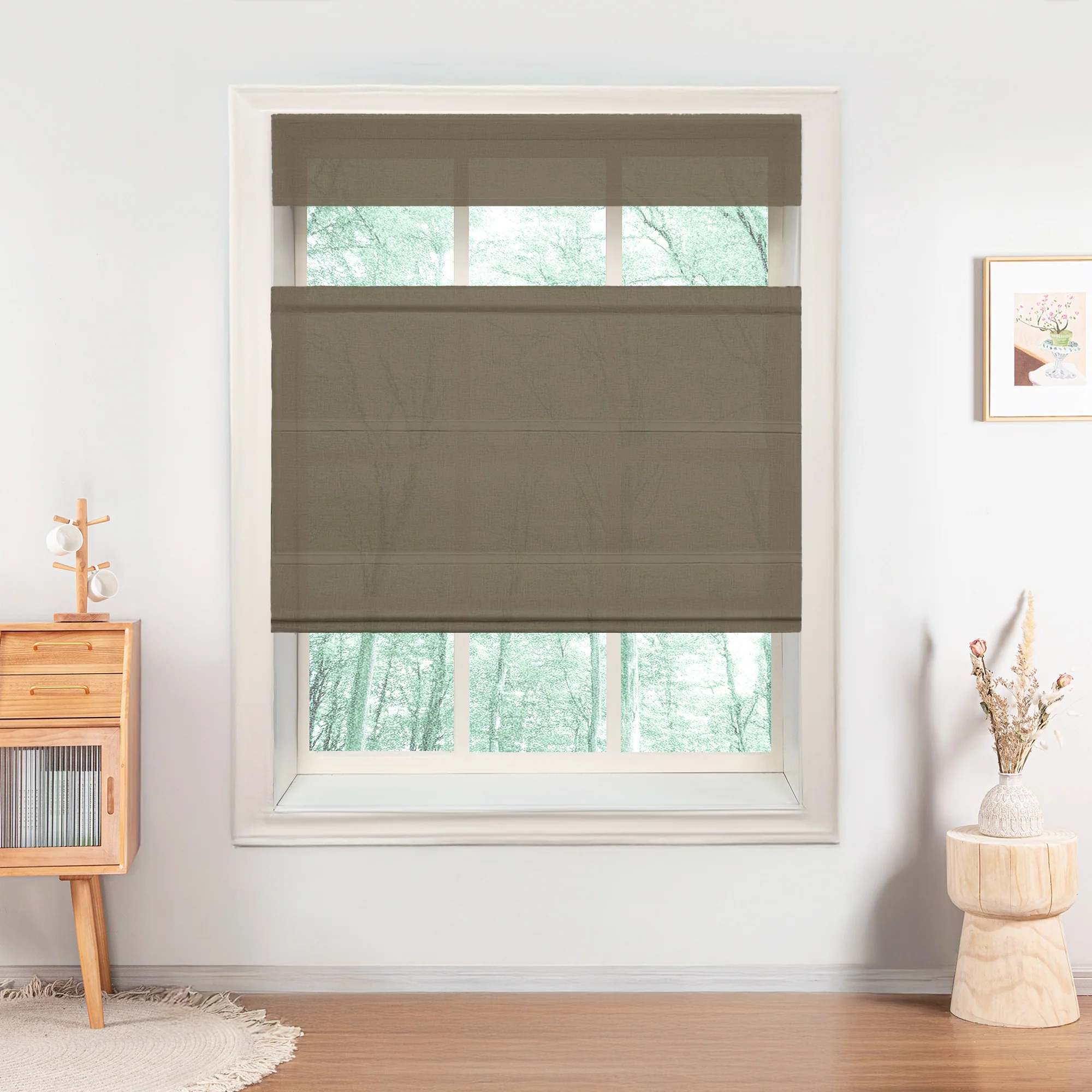 Belgian Flax Linen Roman Shades & Blinds | Top Down Bottom Up - Image 16