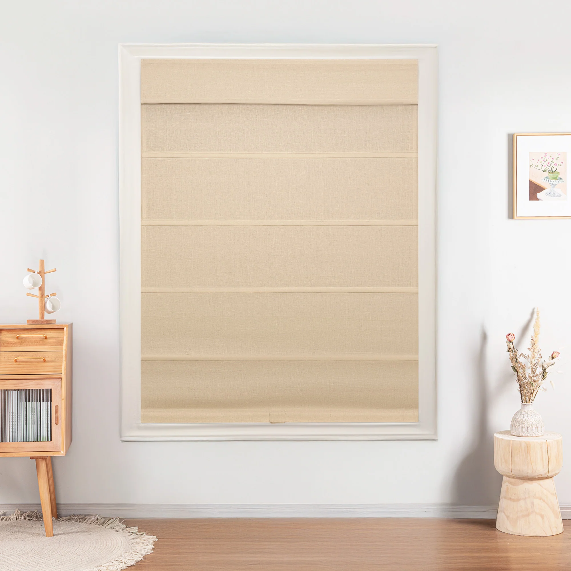 Belgian Flax Linen Roman Shades & Blinds | Top Down Bottom Up - Image 8