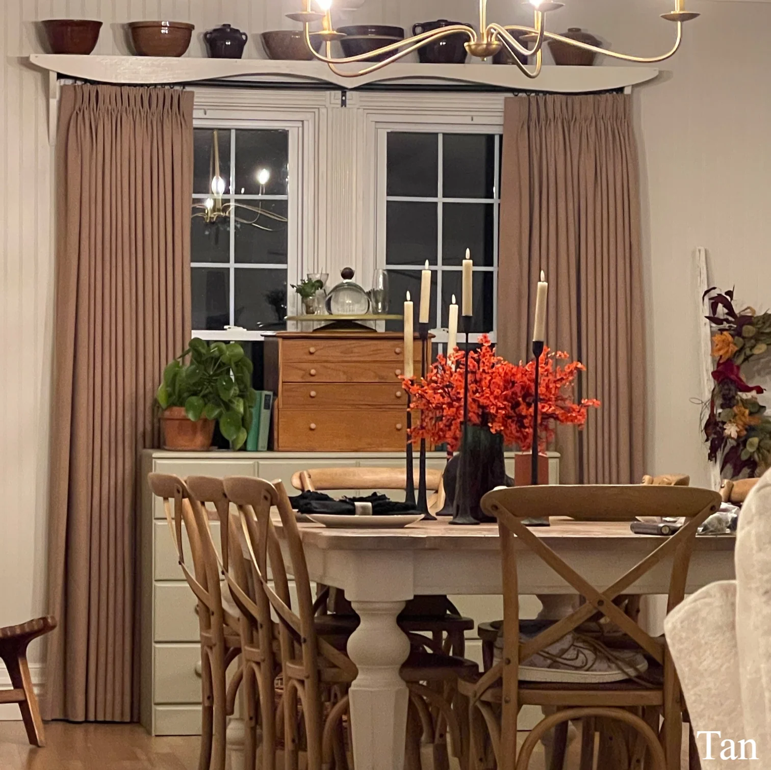 Bella Cotton Blend Curtains & Drapes Pleated - Image 5