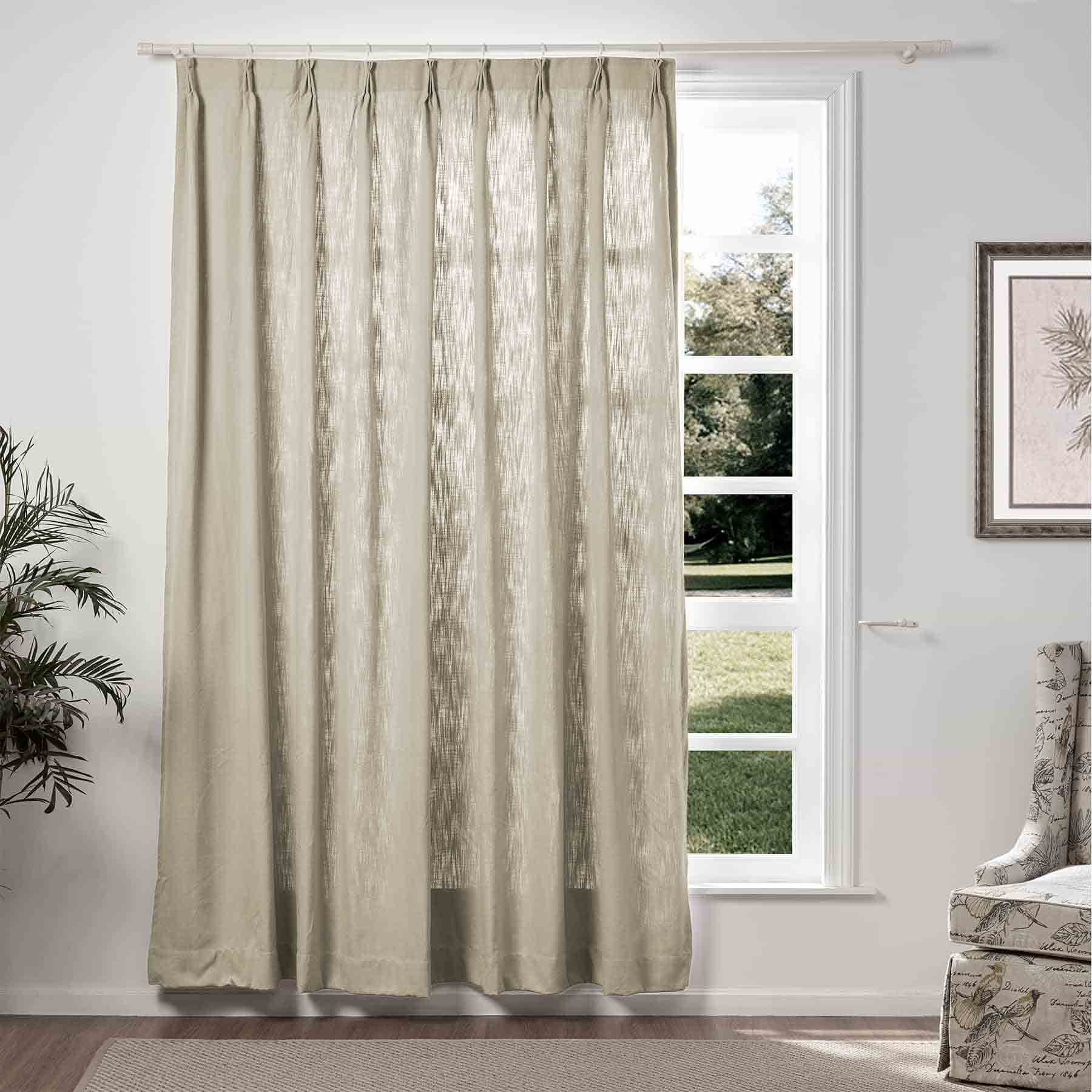 Bella Cotton Blend Curtains & Drapes Pleated - Image 9