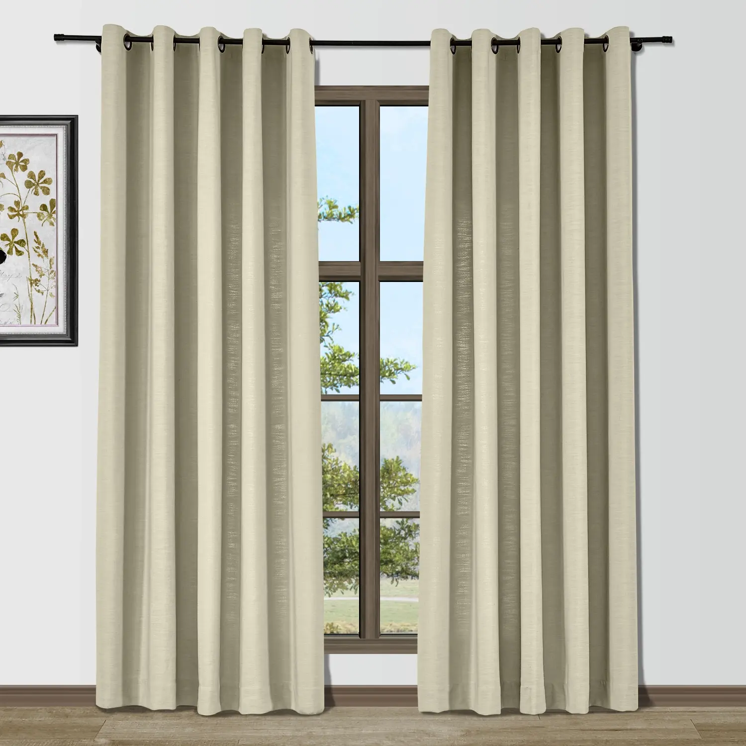 Bella Cotton Blend Curtains & Drapes Grommet - Image 16