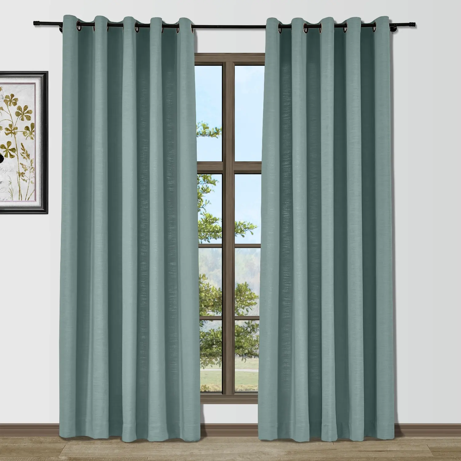 Bella Cotton Blend Curtains & Drapes Grommet - Image 19