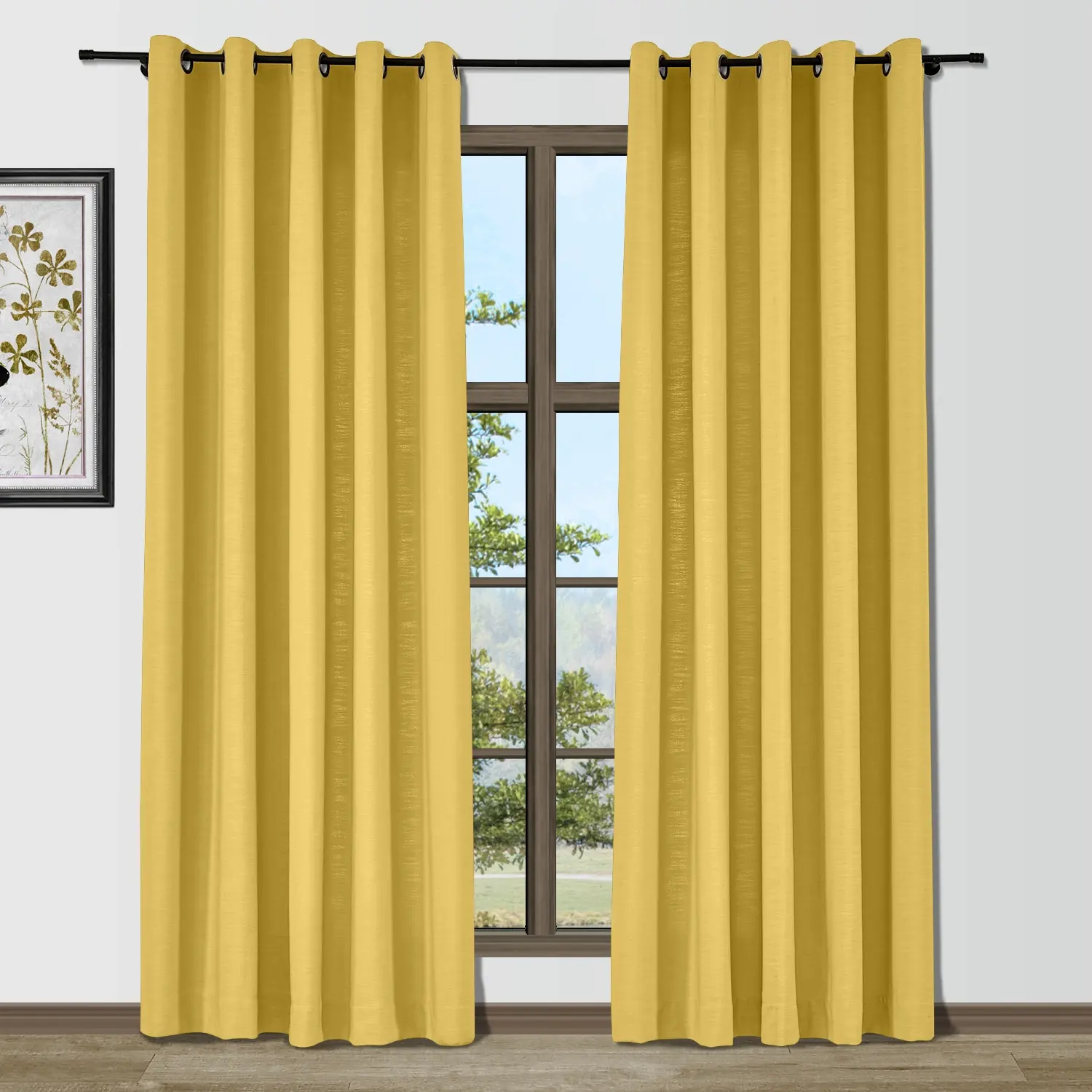 Bella Cotton Blend Curtains & Drapes Grommet - Image 33