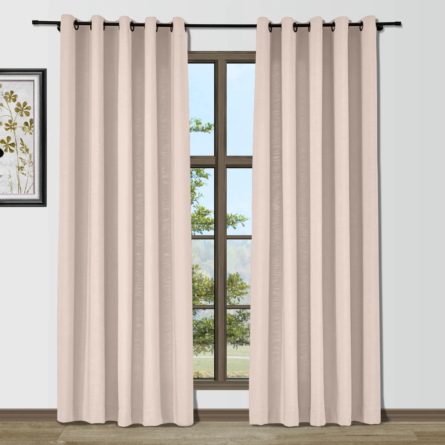 Bella Cotton Blend Curtains & Drapes Grommet - Image 35