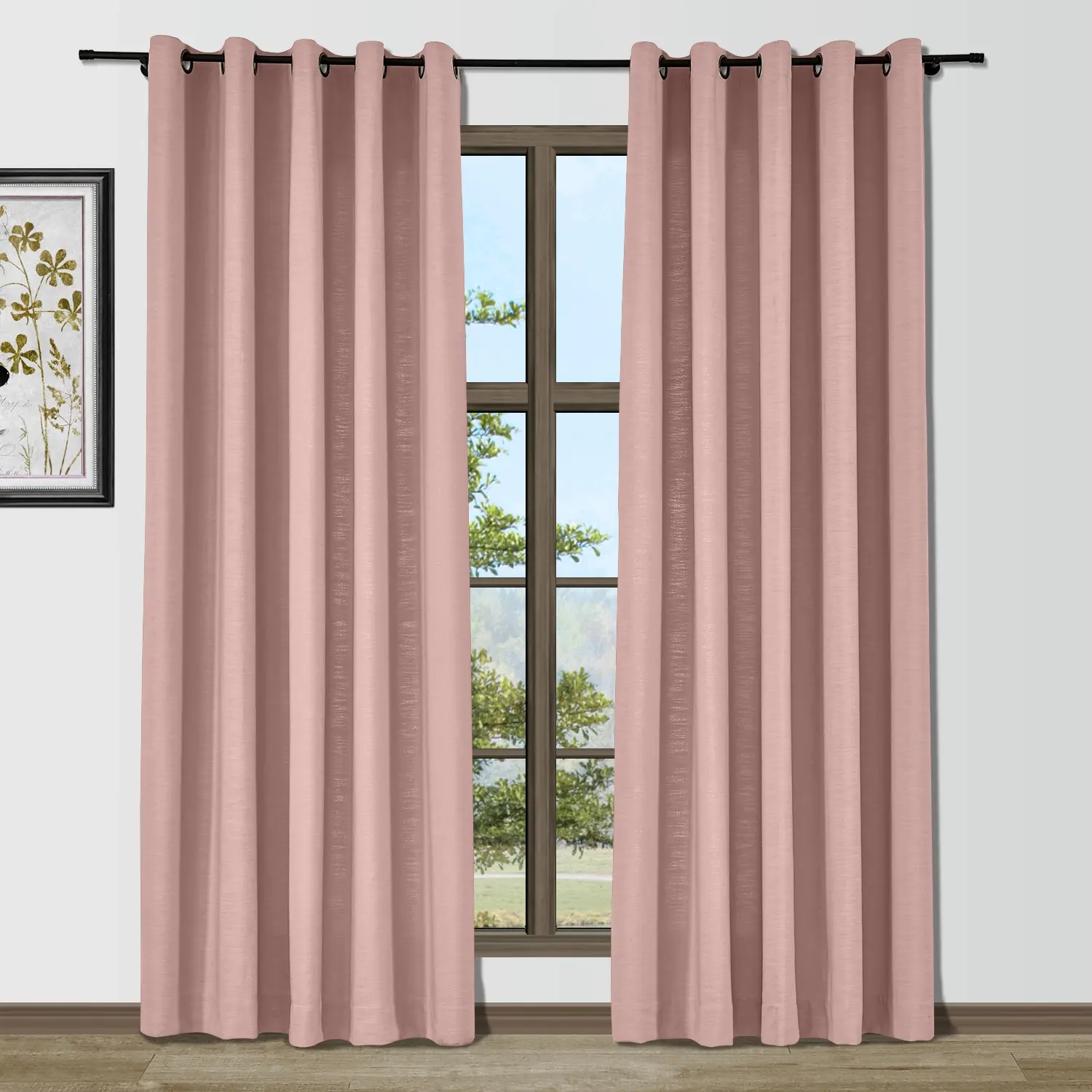 Bella Cotton Blend Curtains & Drapes Grommet - Image 36