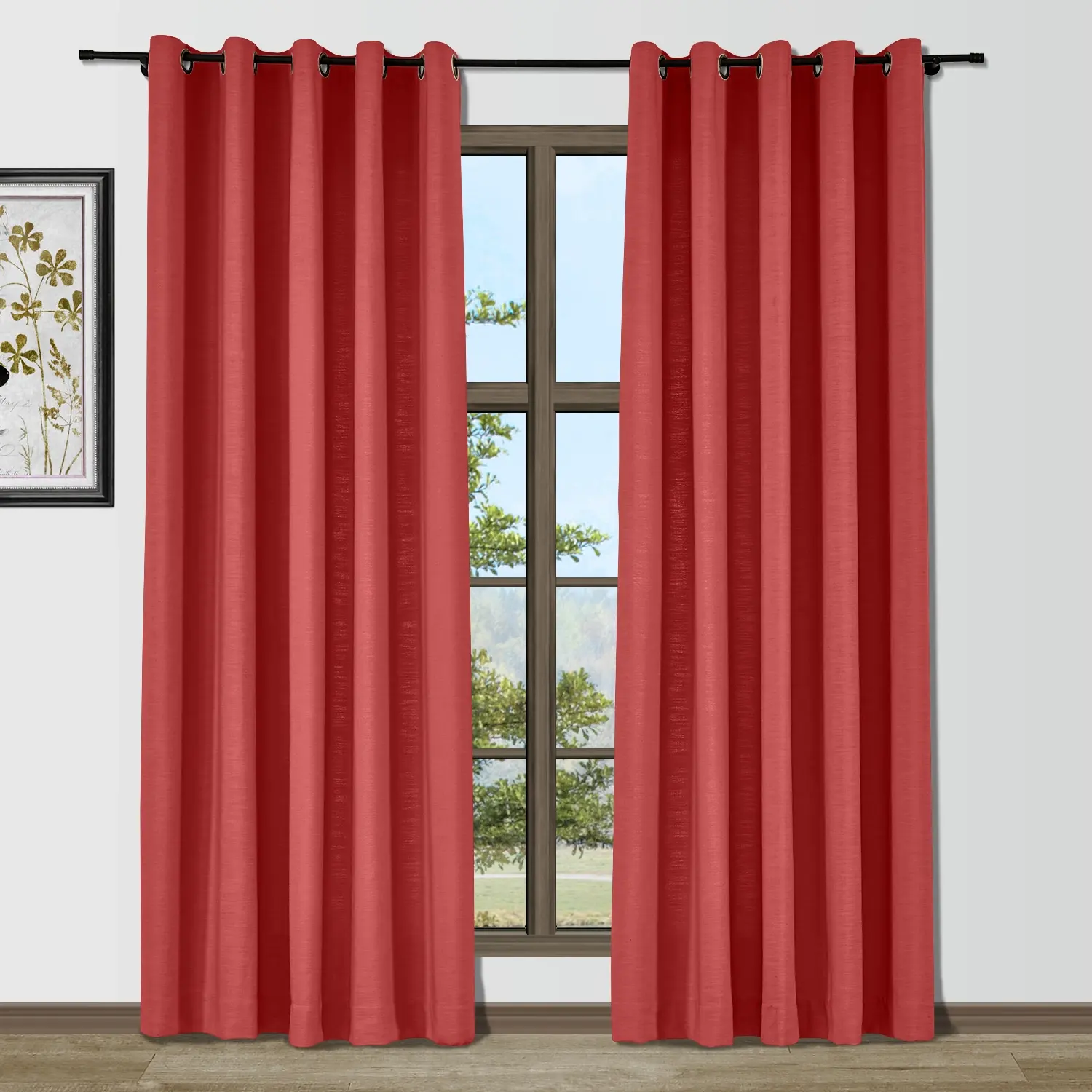 Bella Cotton Blend Curtains & Drapes Grommet - Image 37