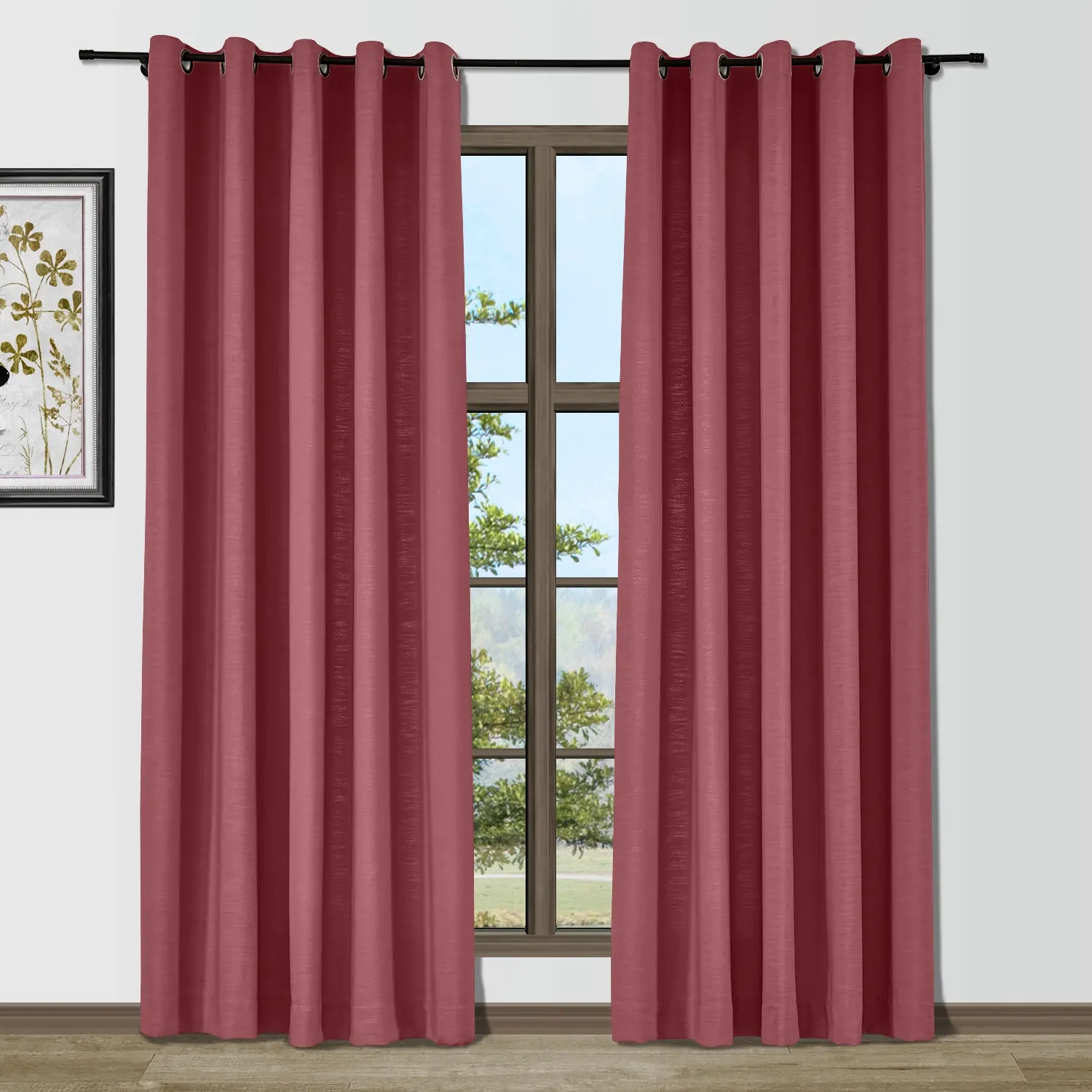 Bella Cotton Blend Curtains & Drapes Grommet - Image 38