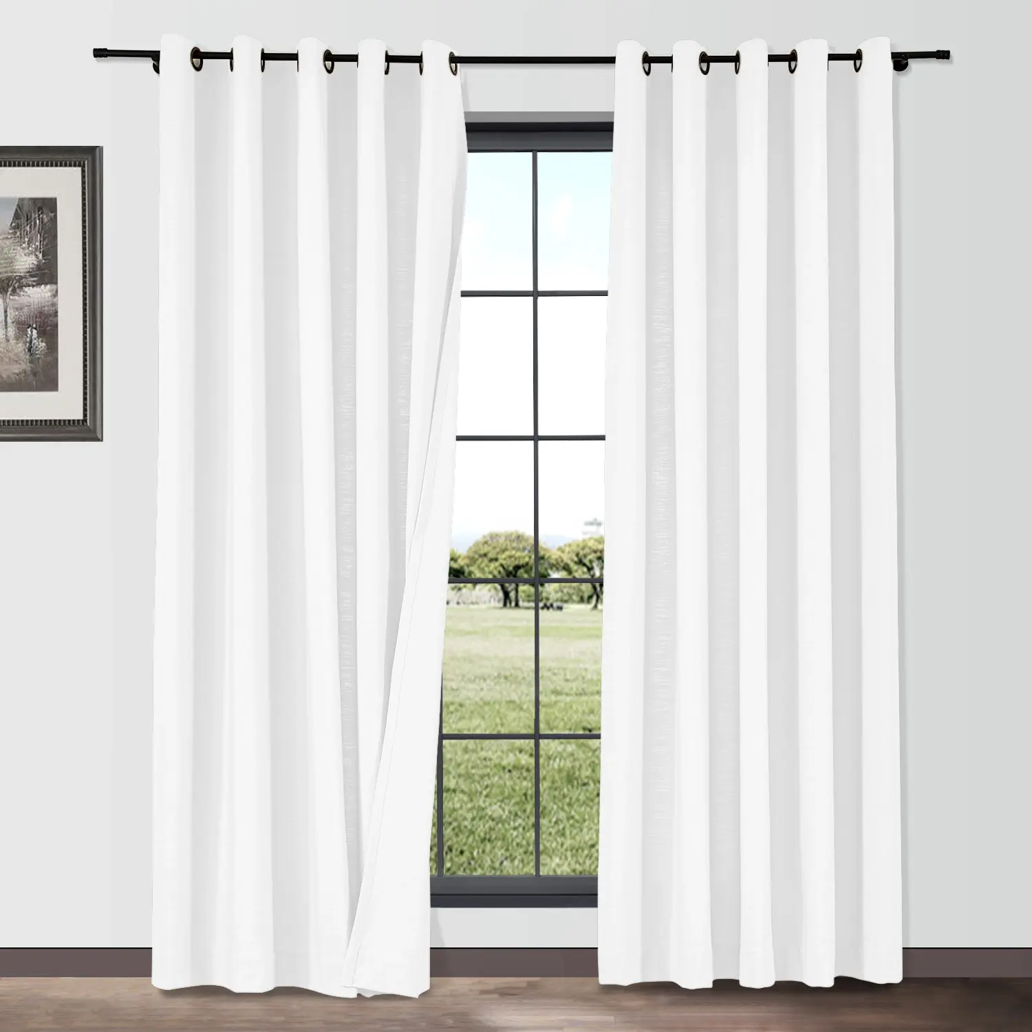Bella Cotton Blend Curtains & Drapes Grommet - Image 4