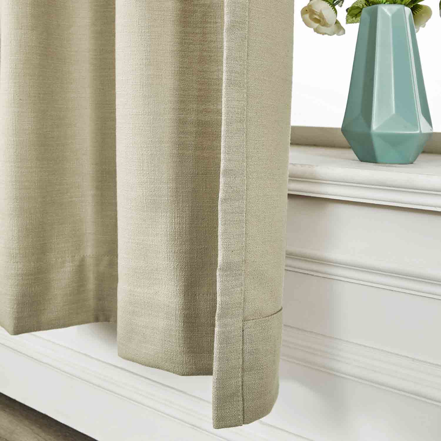 Bella Cotton Blend Curtains & Drapes Soft Top - Image 10