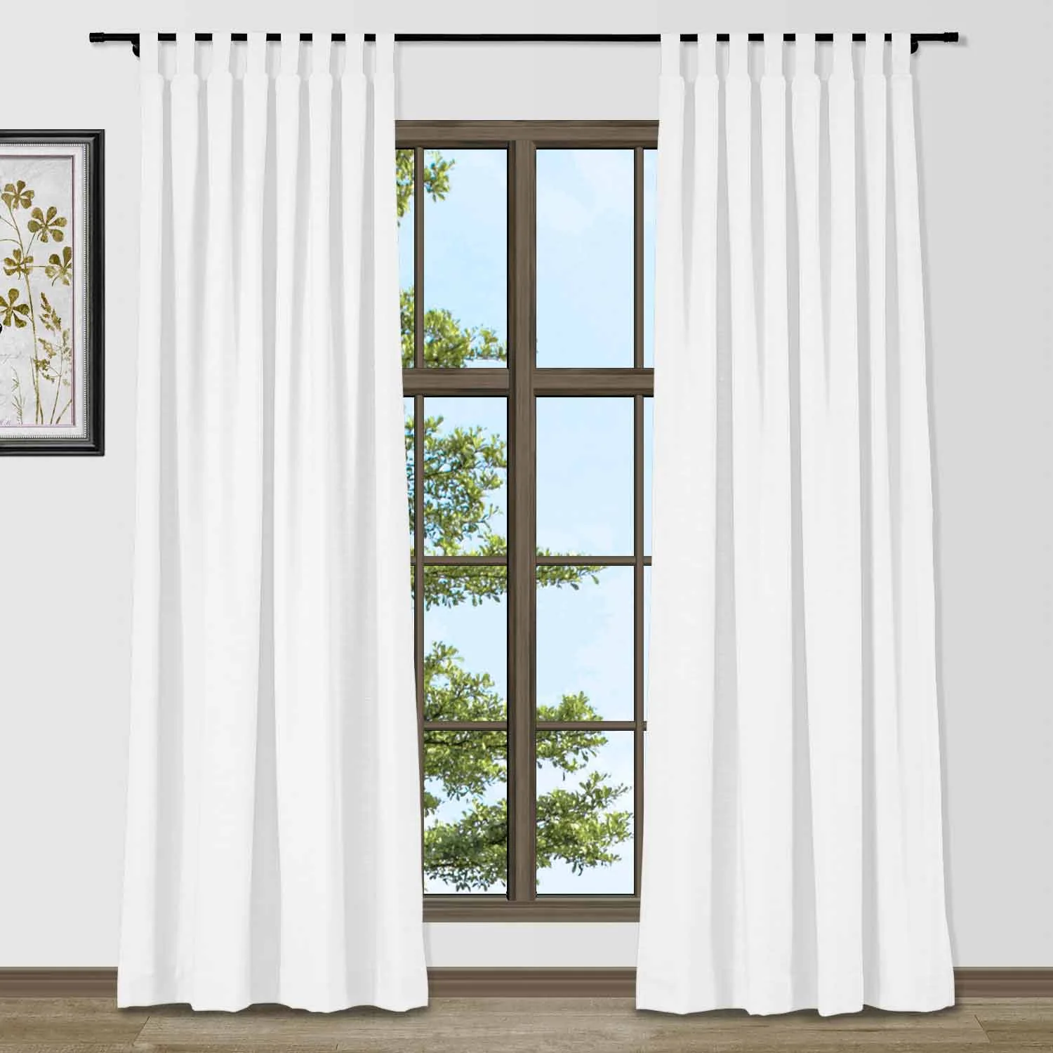 Bella Cotton Blend Curtains & Drapes Soft Top - Image 12