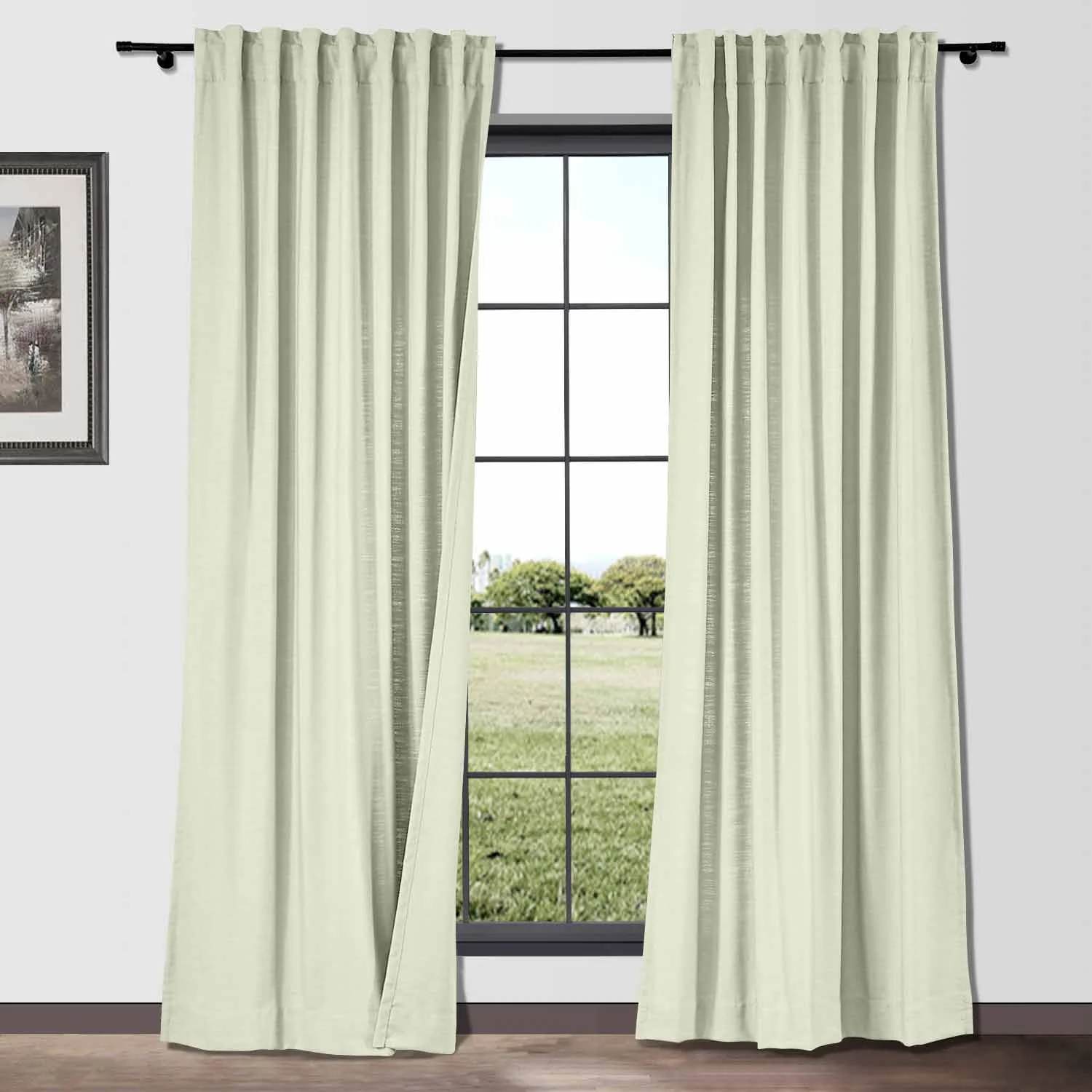 Bella Cotton Blend Curtains & Drapes Soft Top - Image 16