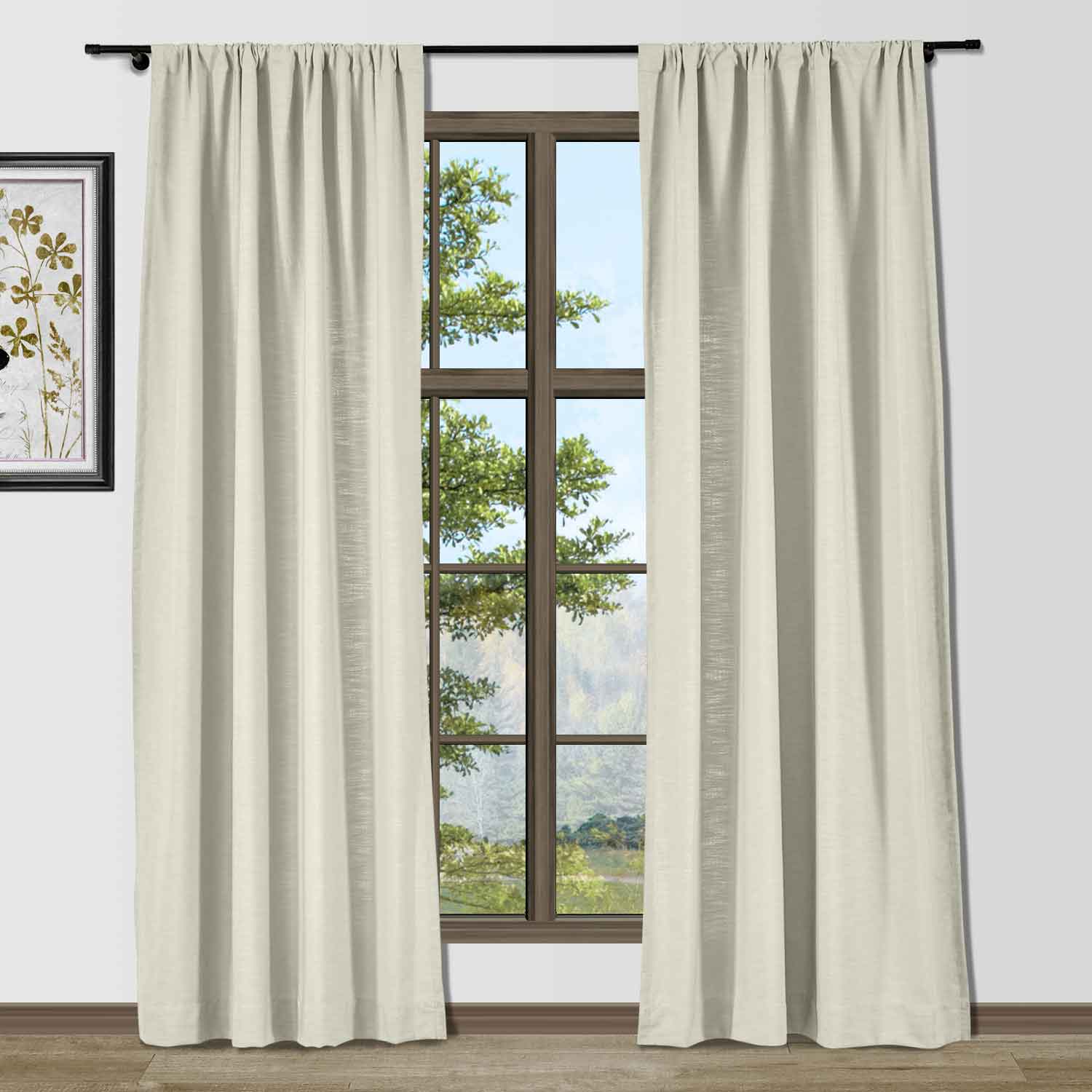 Bella Cotton Blend Curtains & Drapes Soft Top - Image 17