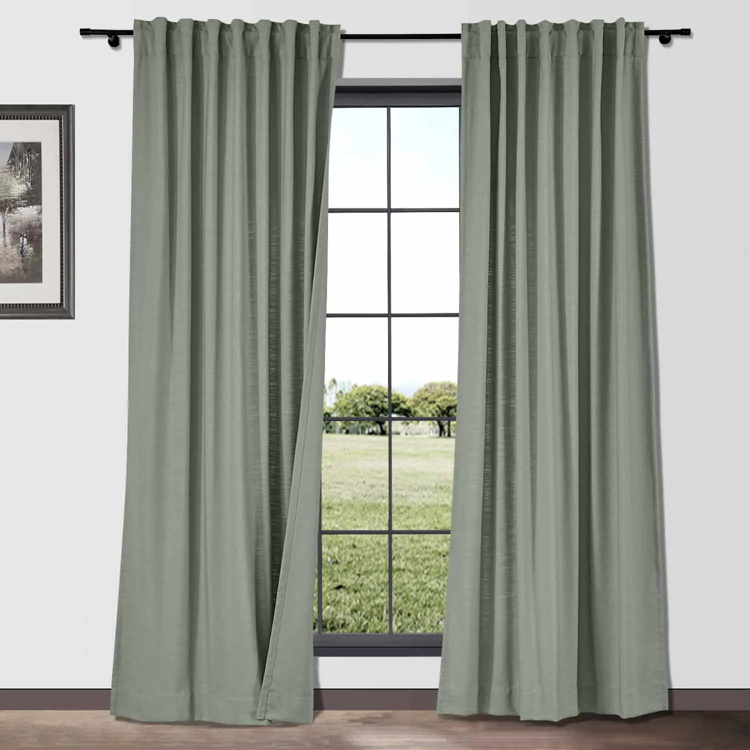 Bella Cotton Blend Curtains & Drapes Soft Top - Image 19