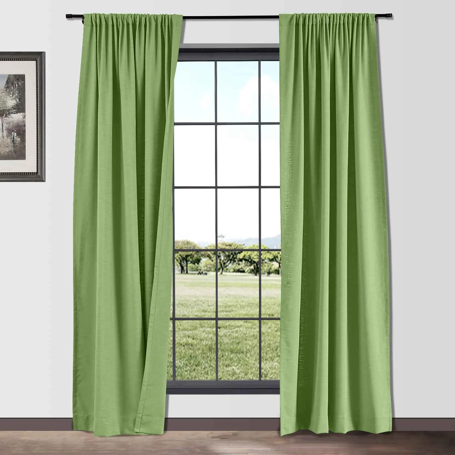 Bella Cotton Blend Curtains & Drapes Soft Top - Image 20
