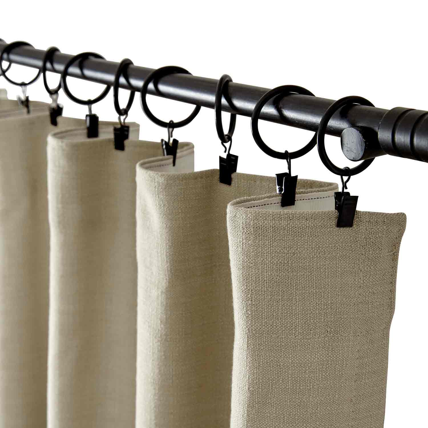 Bella Cotton Blend Curtains & Drapes Soft Top - Image 8