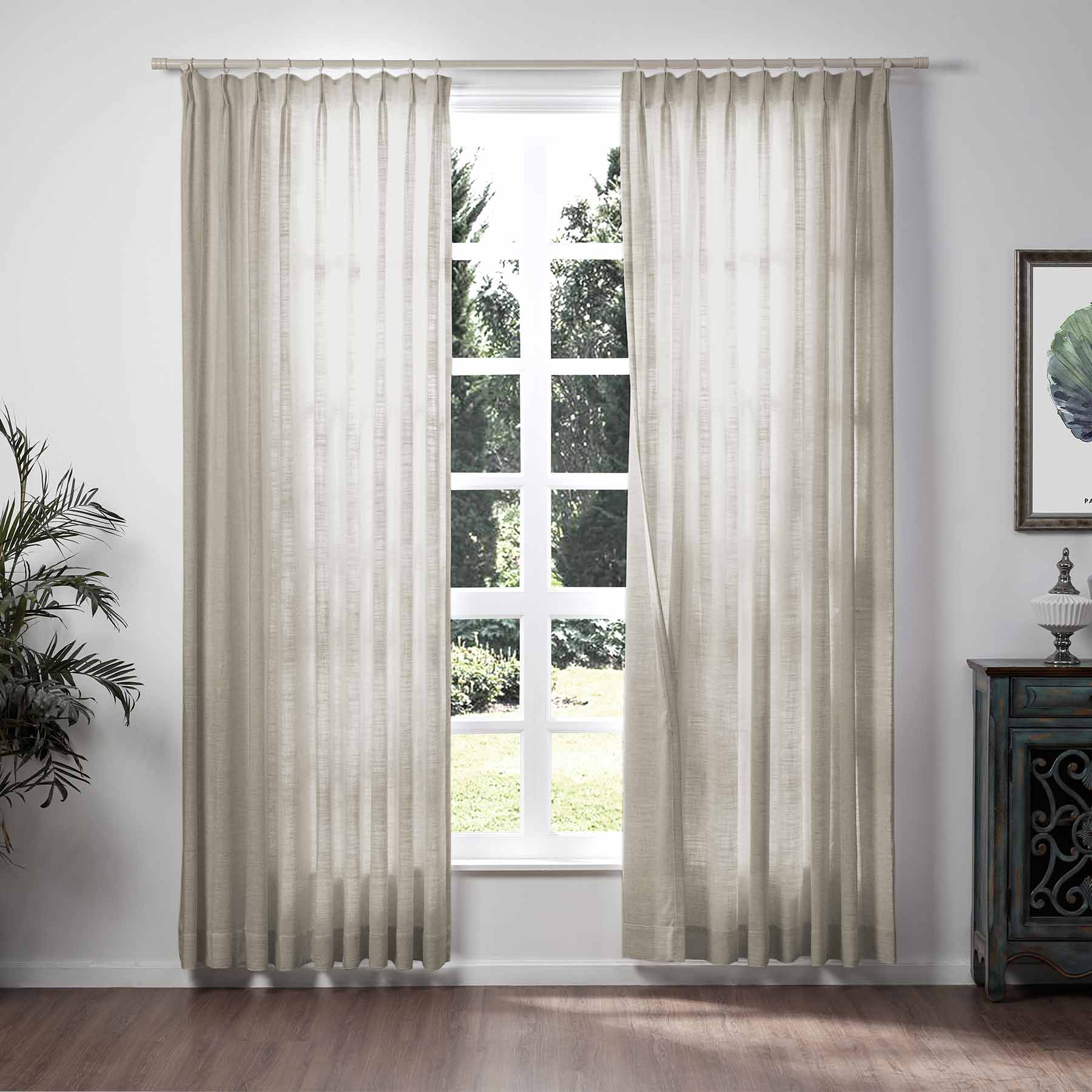 Lily Linen Curtains & Drapes Soft Top - Image 26