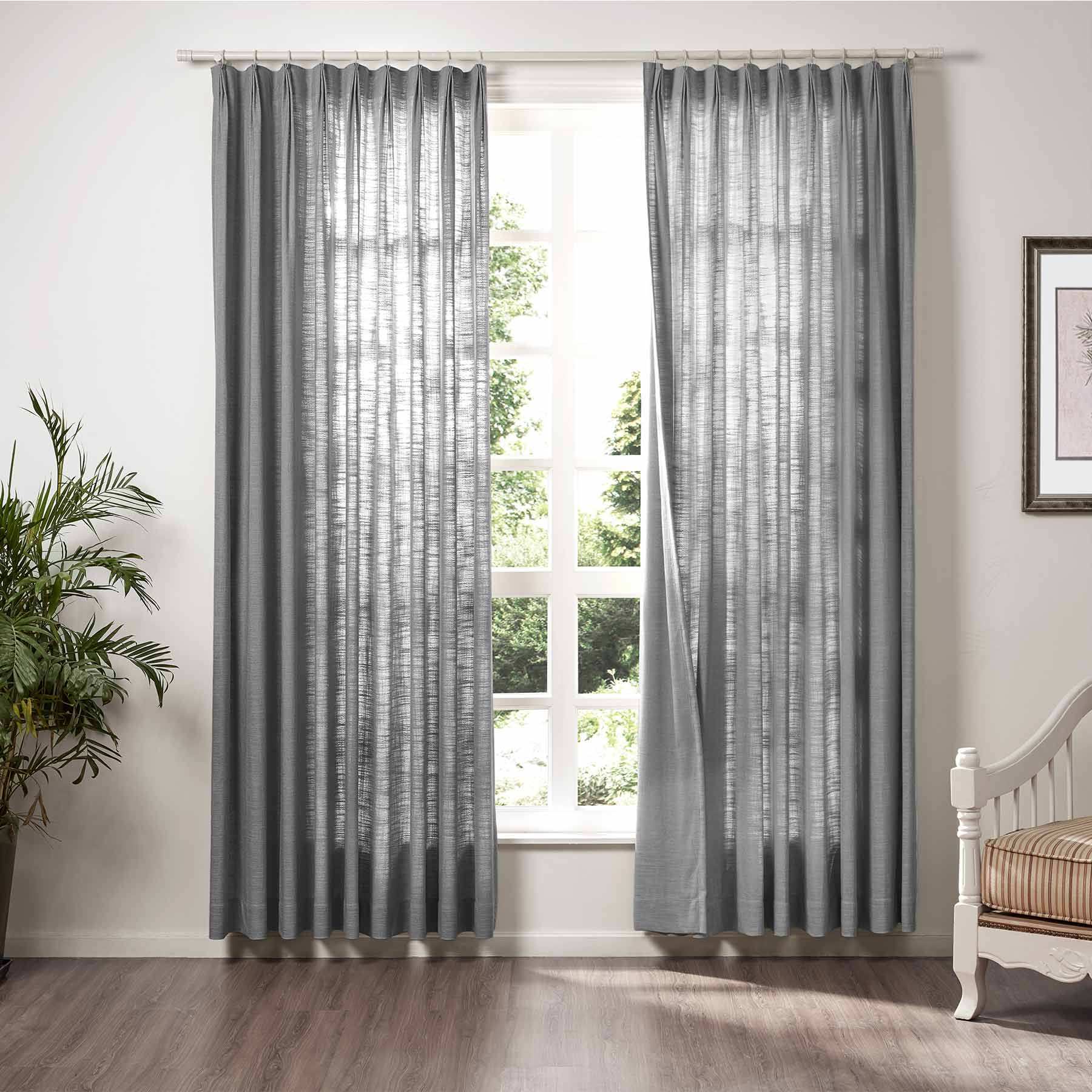 Lily Linen Curtains & Drapes Soft Top - Image 29