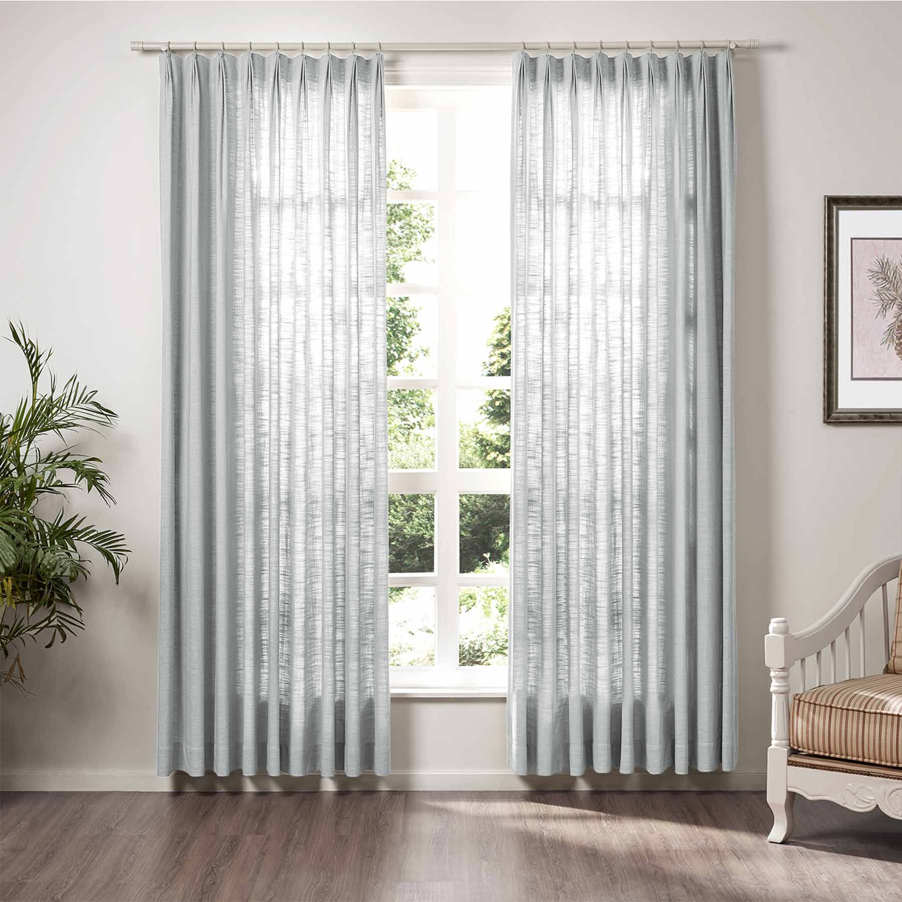 Lily Linen Curtains & Drapes Soft Top - Image 31