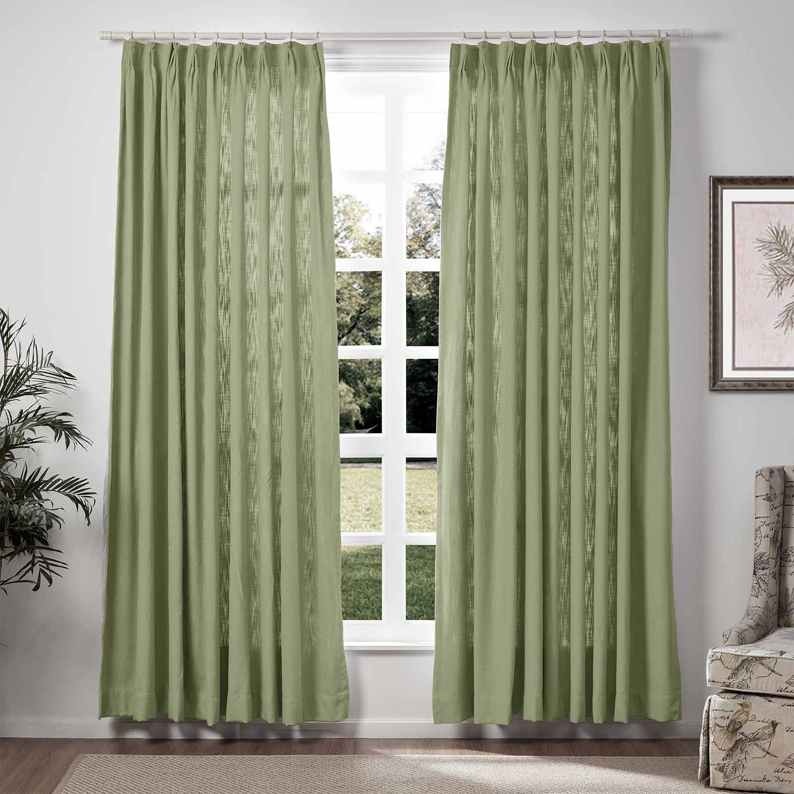 Lily Linen Curtains & Drapes Soft Top - Image 38