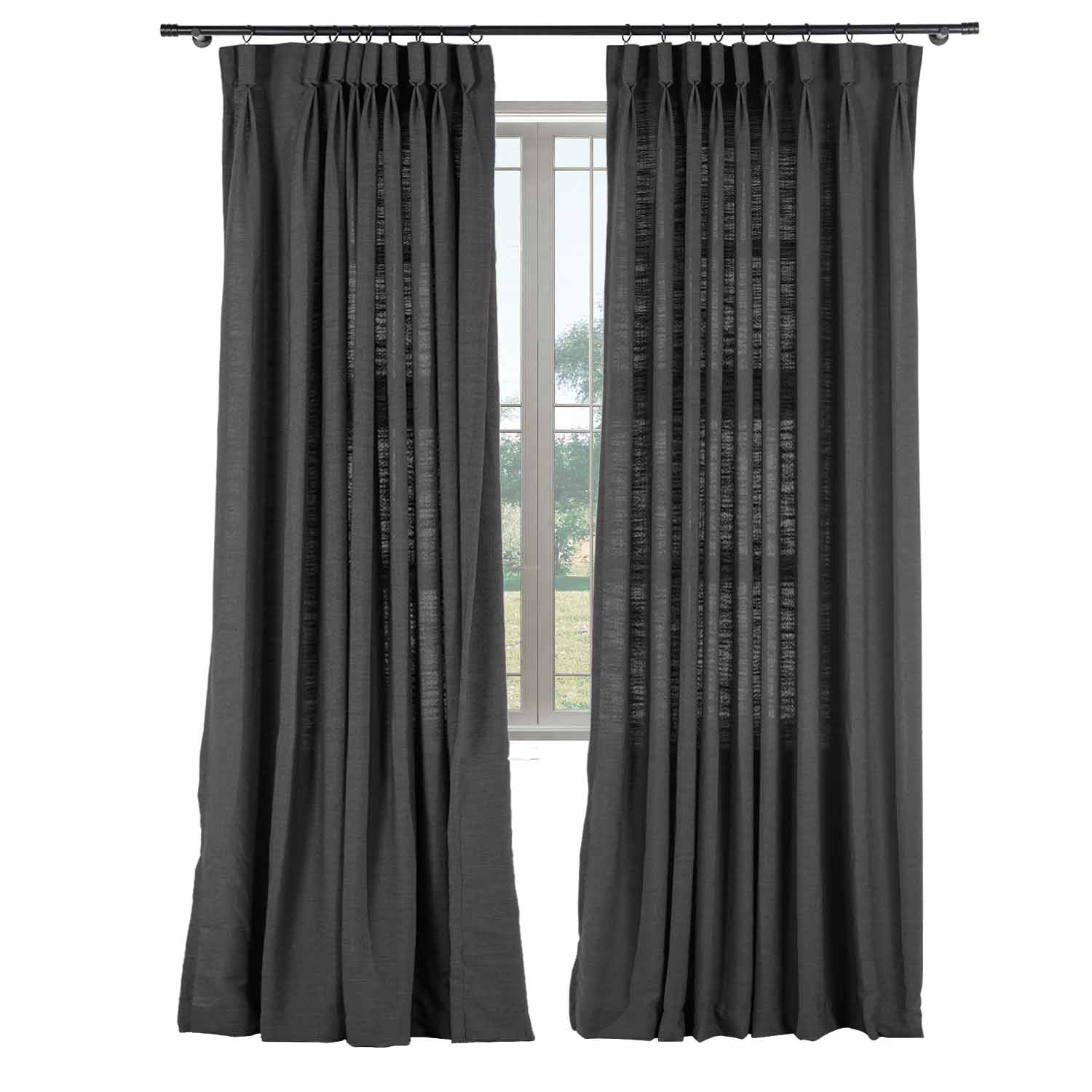 Lily Linen Curtains & Drapes Soft Top - Image 46