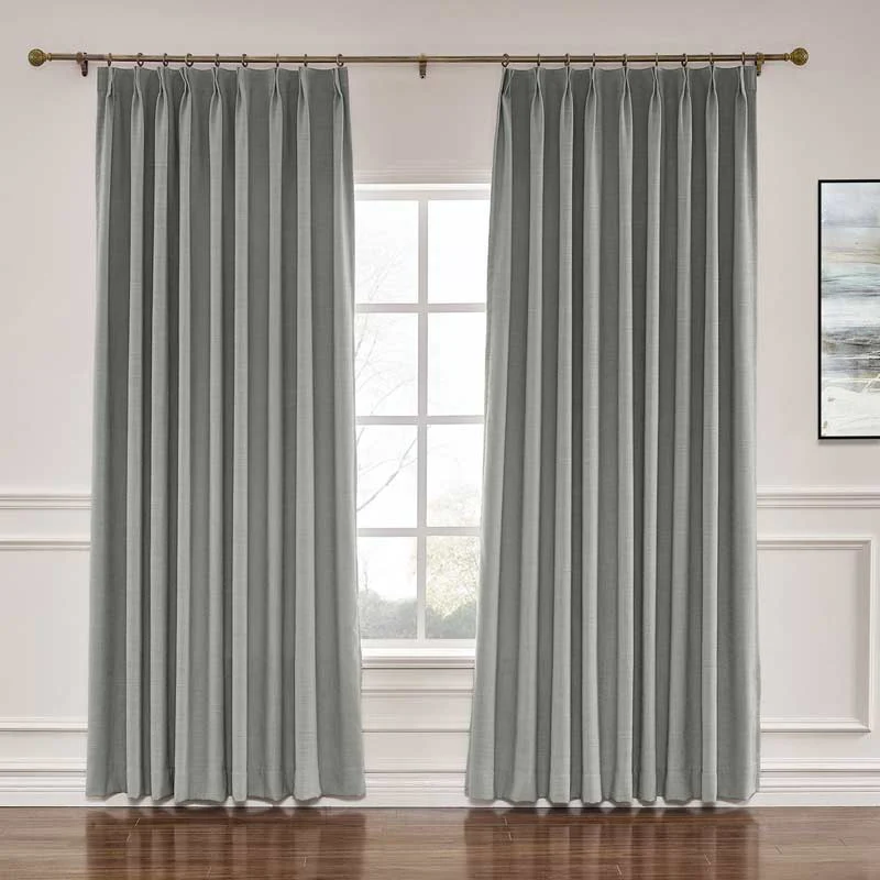 Lily Linen Curtains & Drapes Soft Top - Image 48