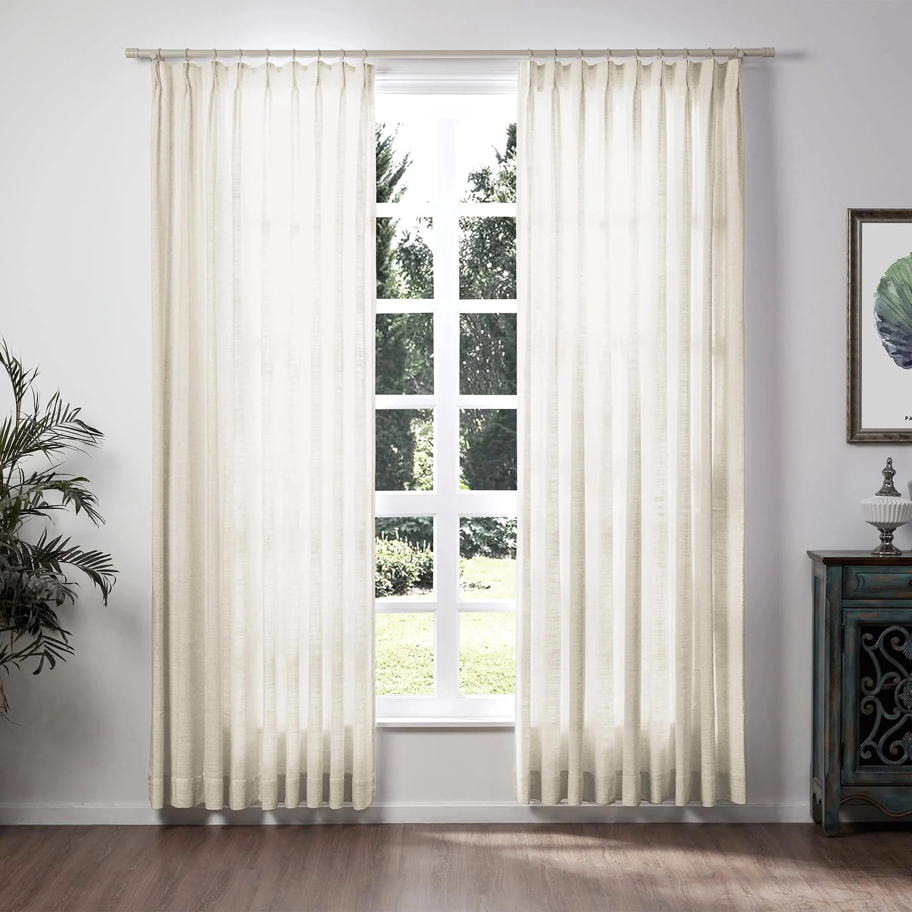 Lily Linen Curtains & Drapes Soft Top - Image 54