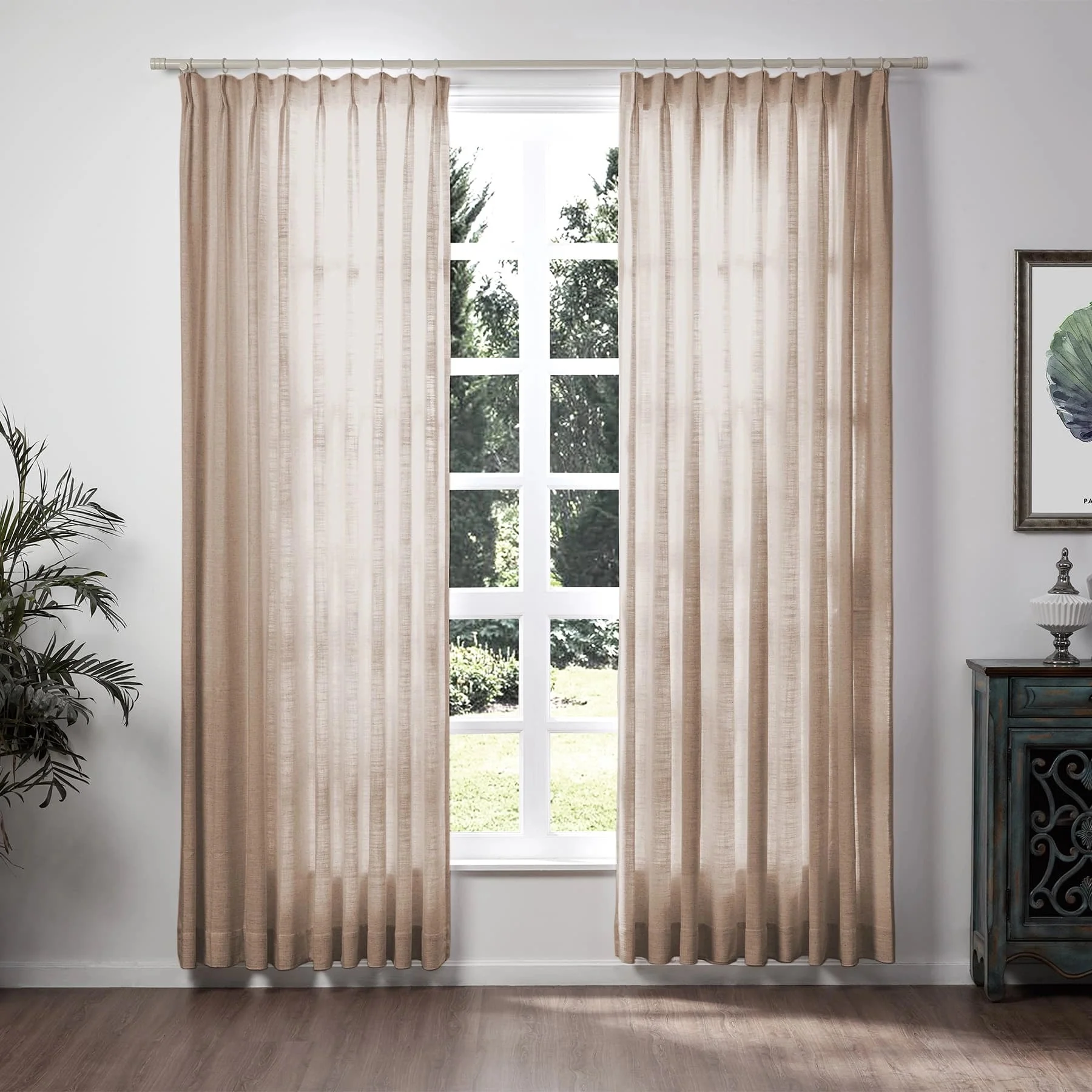 Lily Linen Curtains & Drapes Soft Top - Image 60