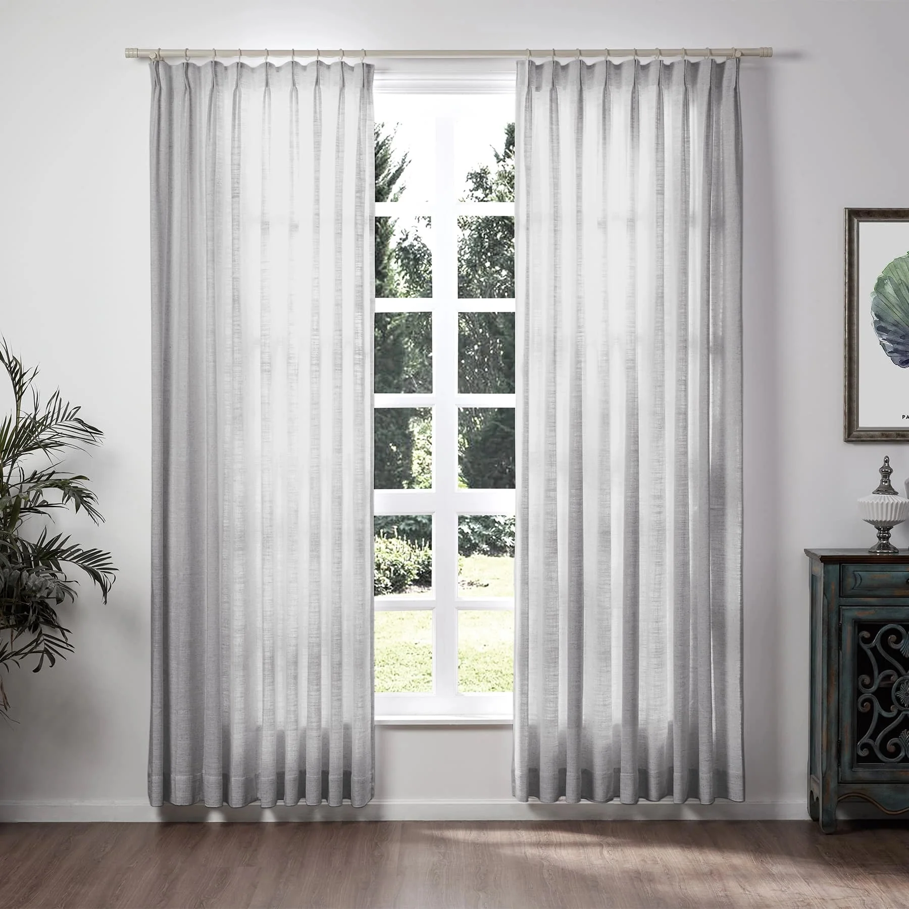 Lily Linen Curtains & Drapes Soft Top - Image 63