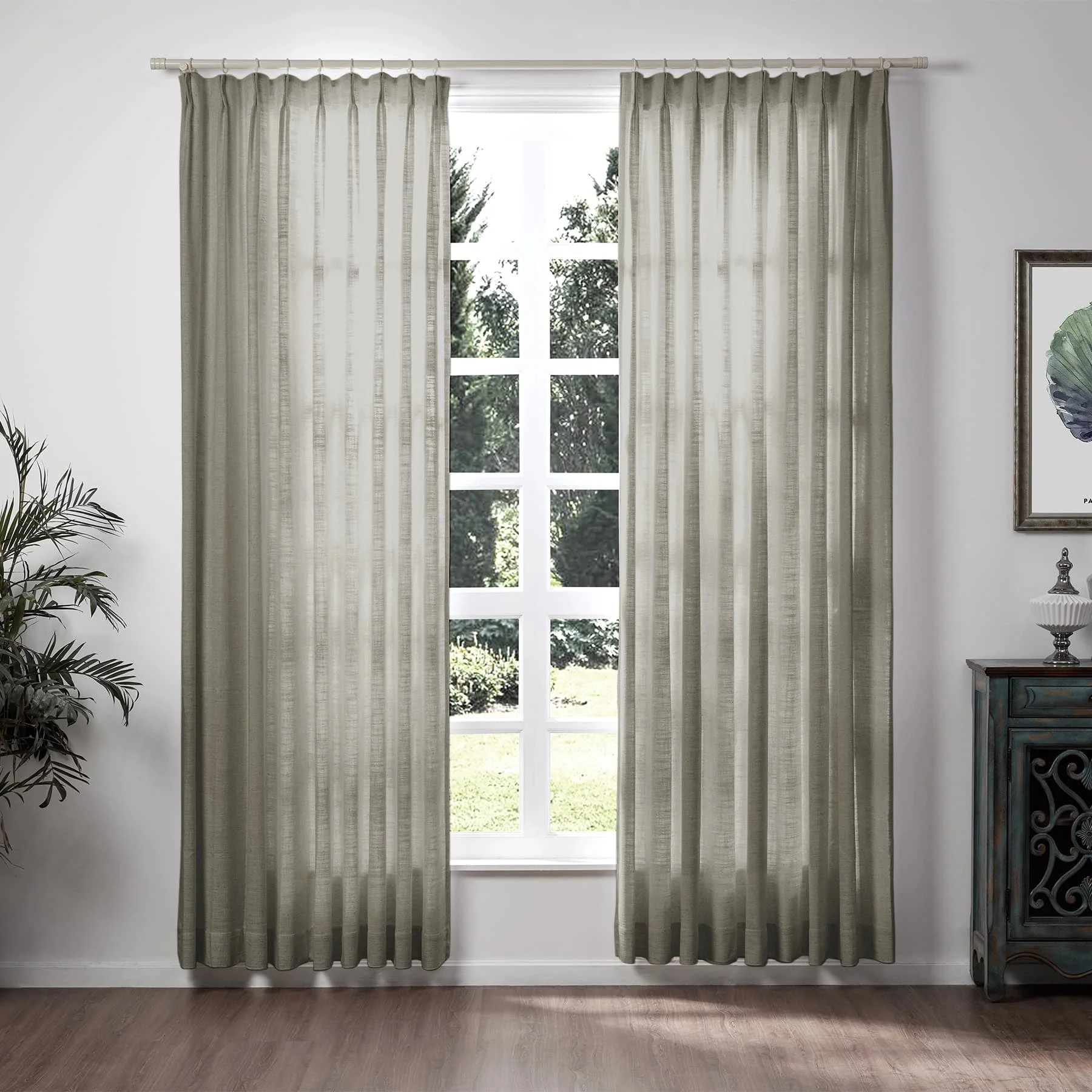 Lily Linen Curtains & Drapes Soft Top - Image 65