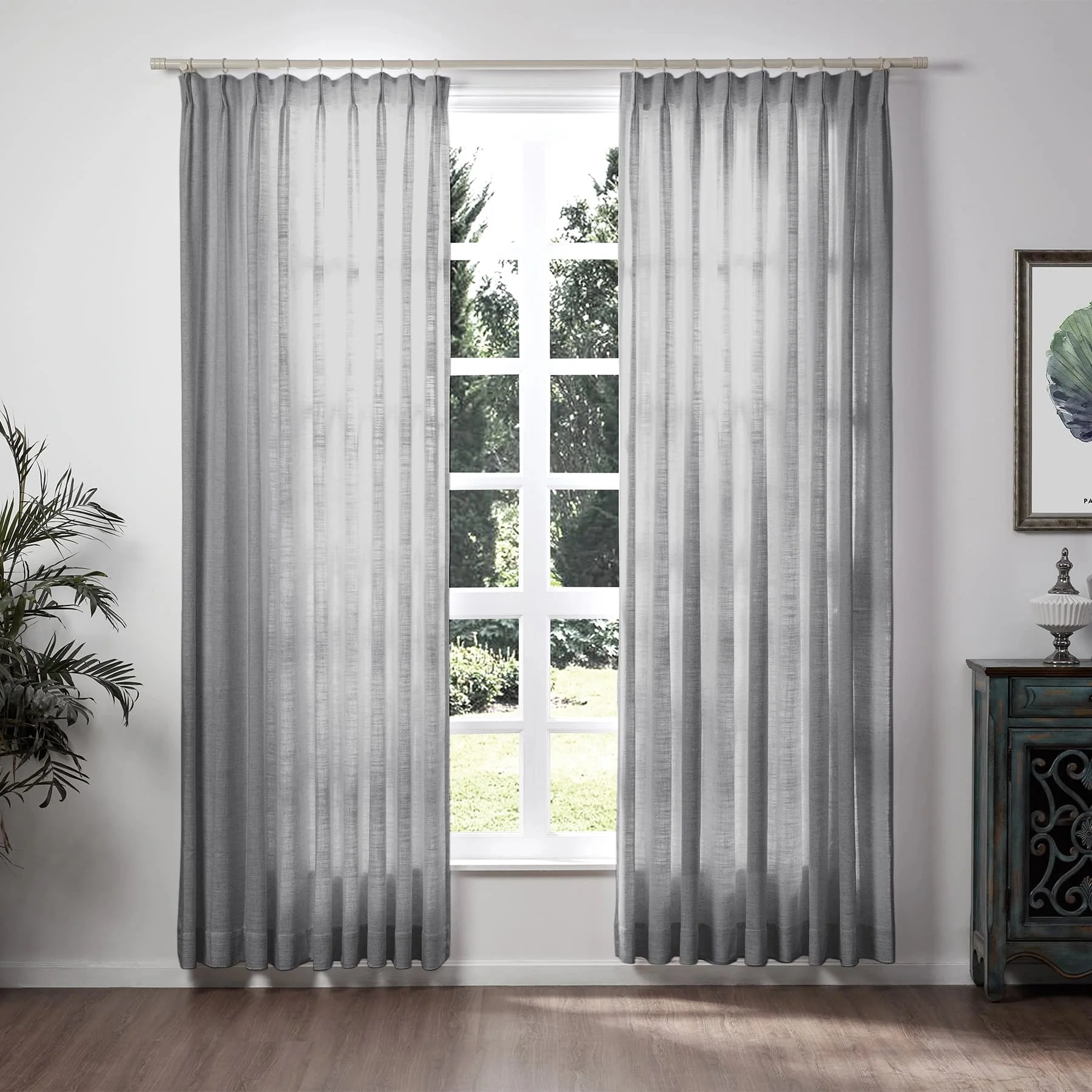 Lily Linen Curtains & Drapes Soft Top - Image 67
