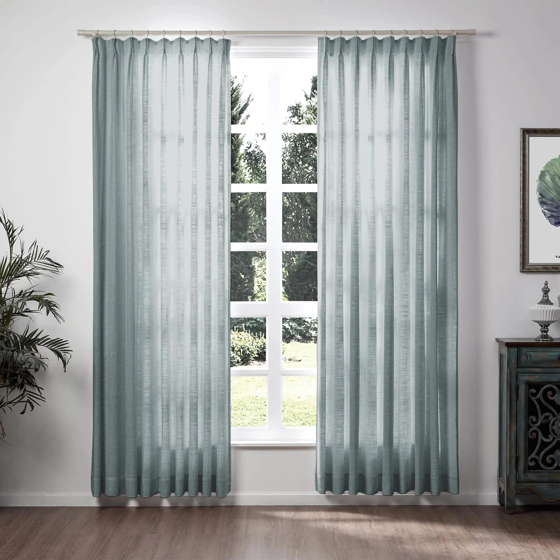 Lily Linen Curtains & Drapes Soft Top - Image 68