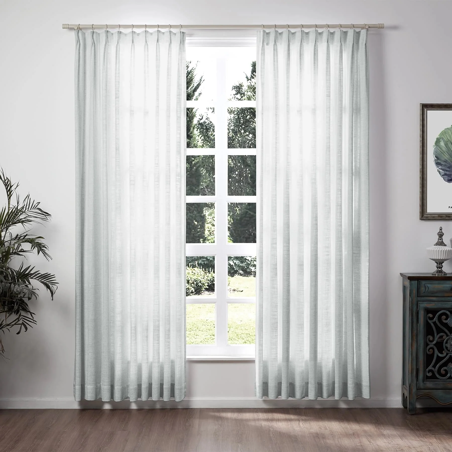 Lily Linen Curtains & Drapes Soft Top - Image 69