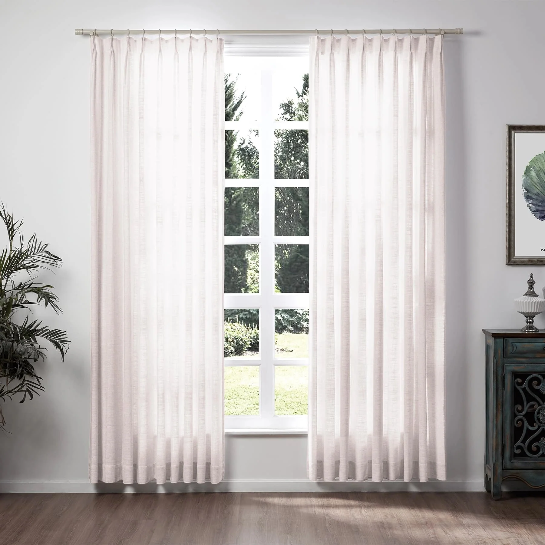 Lily Linen Curtains & Drapes Soft Top - Image 70