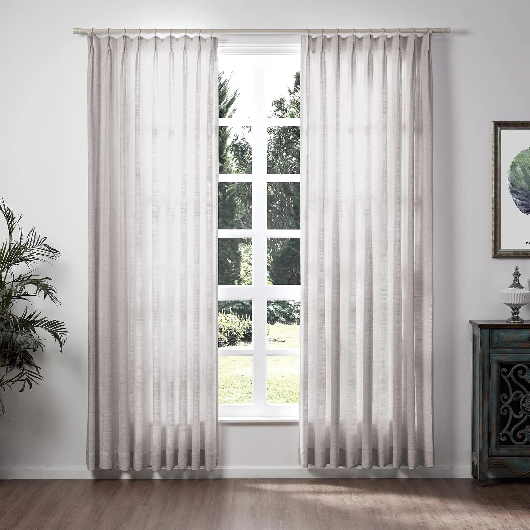 Lily Linen Curtains & Drapes Soft Top - Image 71