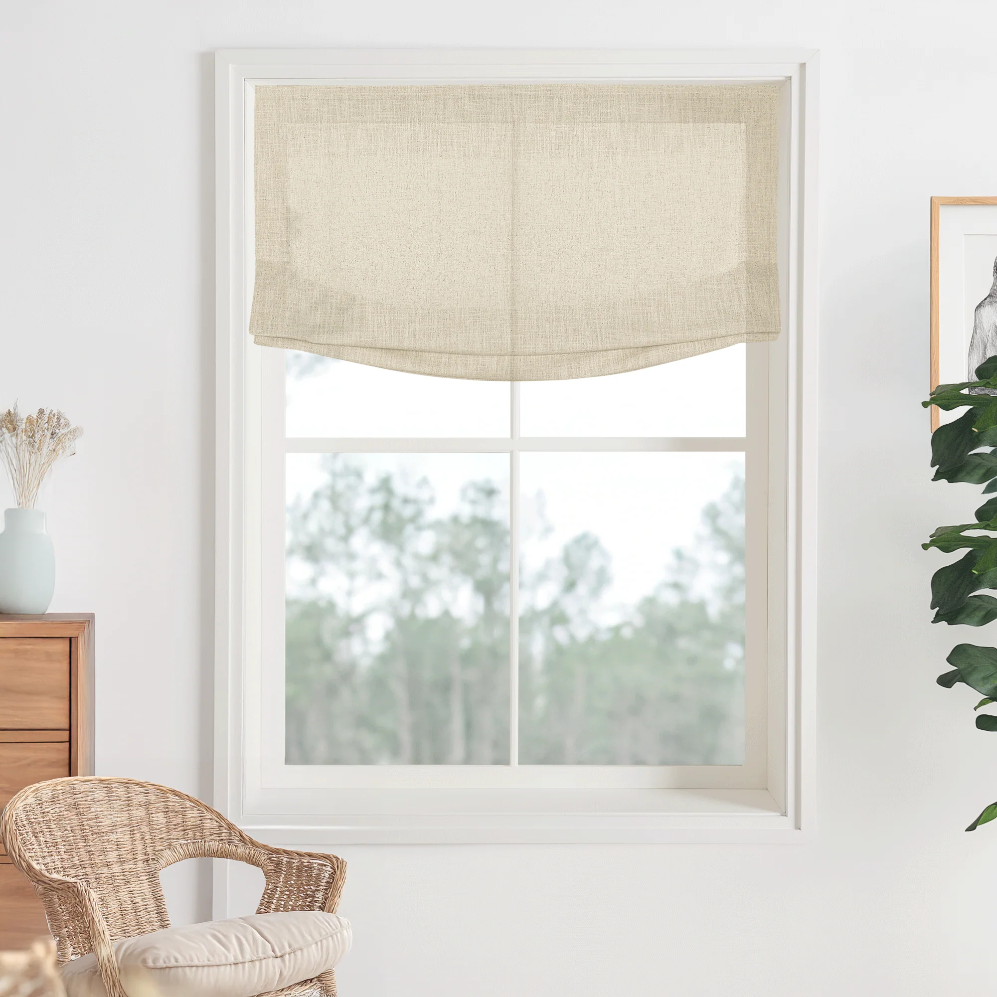Bella Cotton Roman Shades & Blinds | Relaxed - Image 13