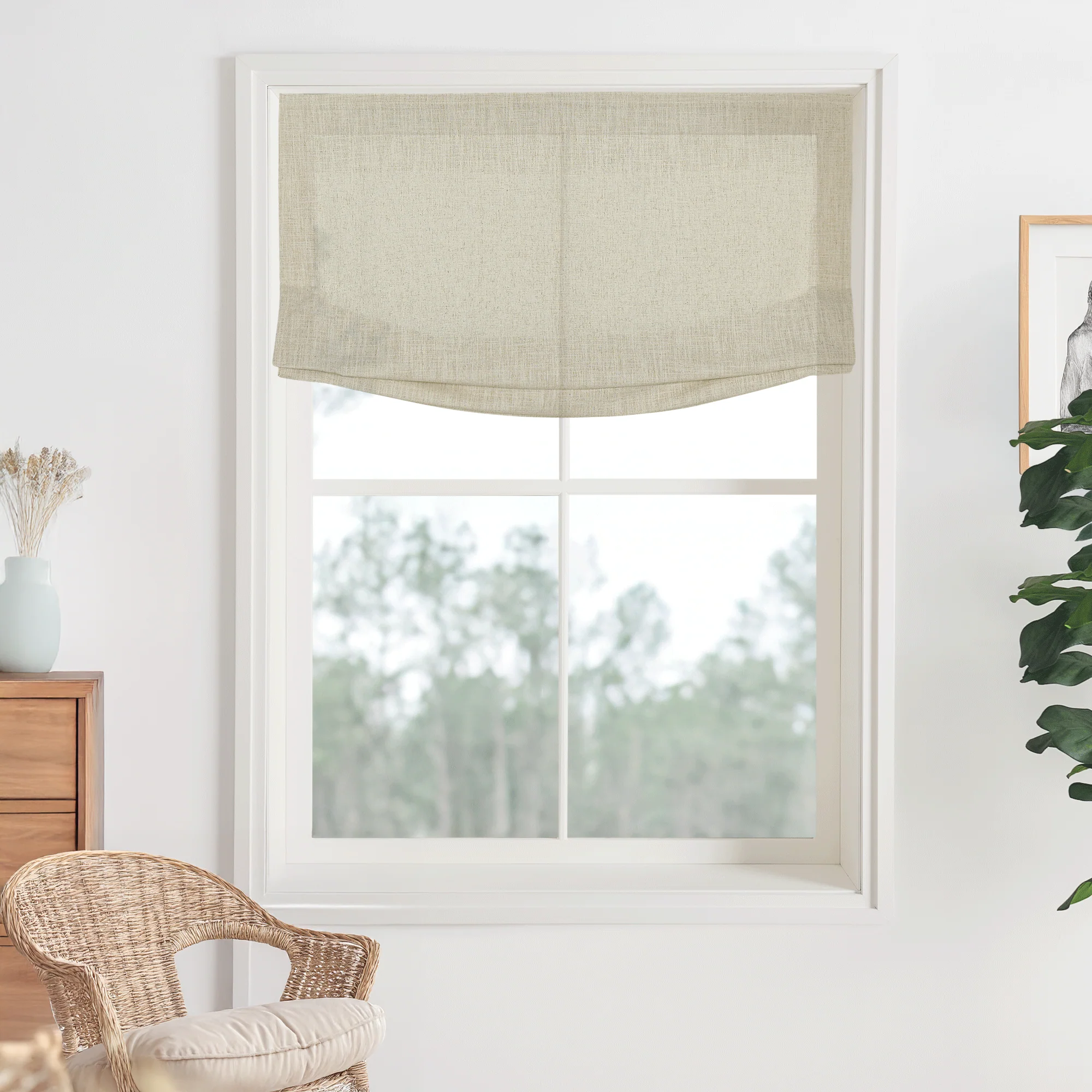 Bella Cotton Roman Shades & Blinds | Relaxed - Image 9