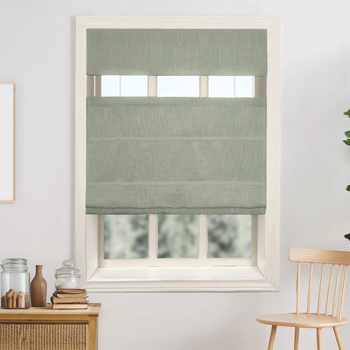 Bella Cotton Roman Shades & Blinds | Top Down Bottom Up - Image 28