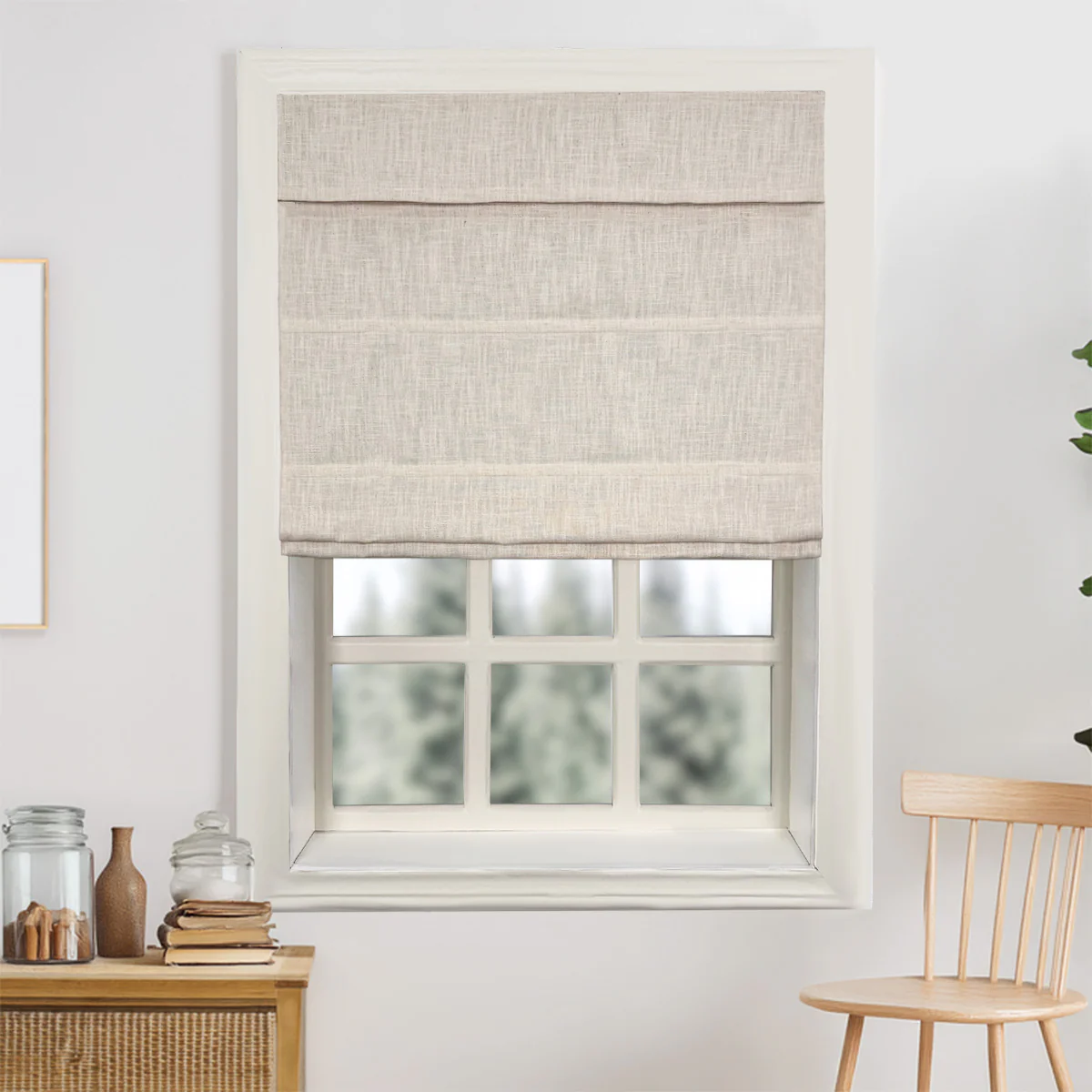 Bella Cotton Roman Shades & Blinds | Top Down Bottom Up - Image 3