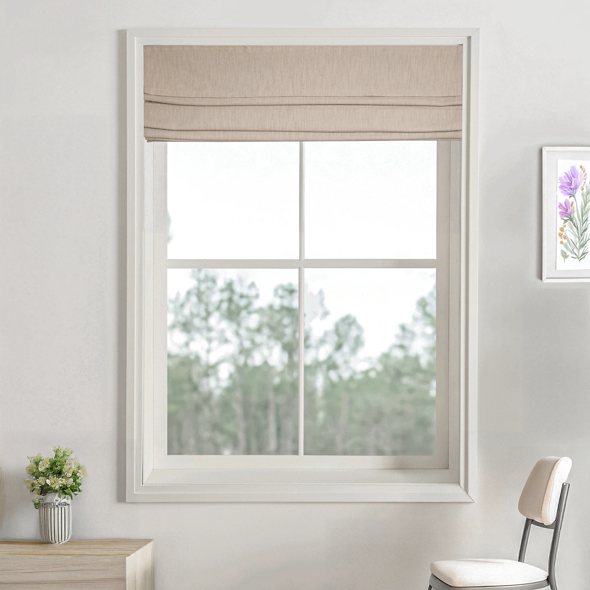 Cove Cotton Roman Shades & Blinds | Top Down Bottom Up - Image 3