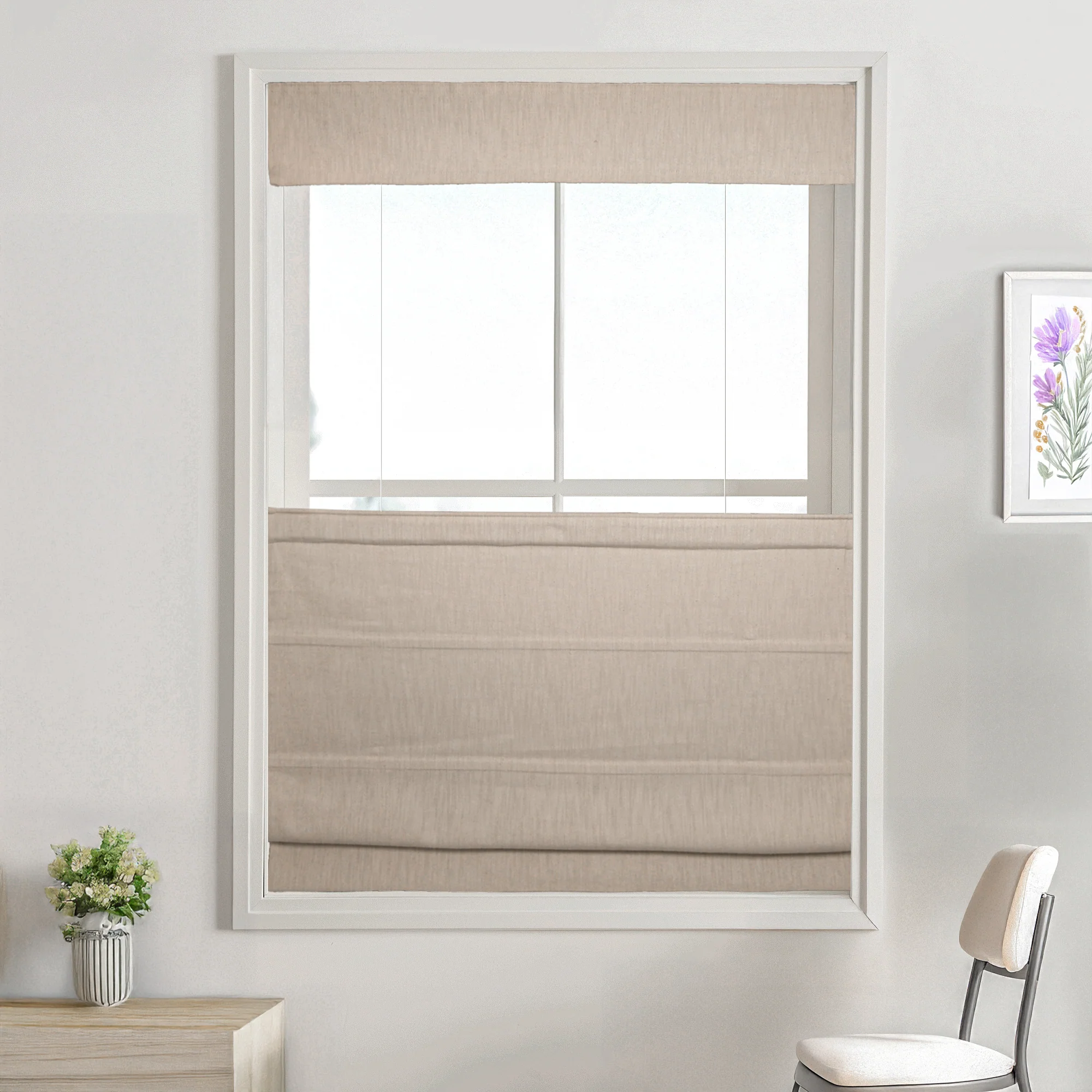Cove Cotton Roman Shades & Blinds | Top Down Bottom Up - Image 4