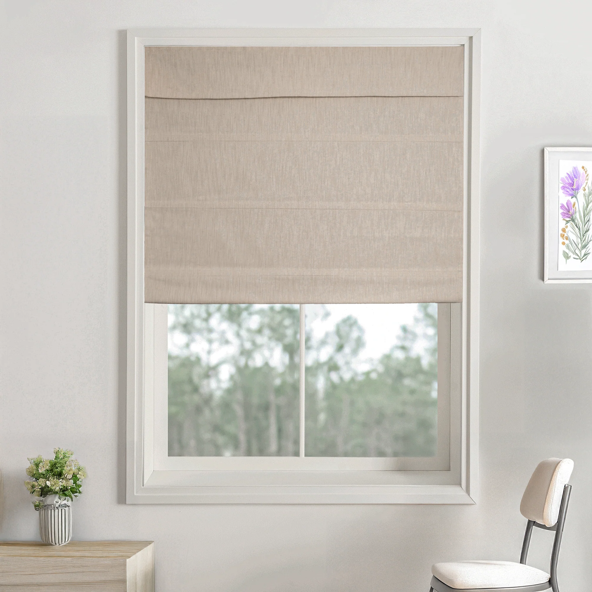 Cove Cotton Roman Shades & Blinds | Top Down Bottom Up - Image 5