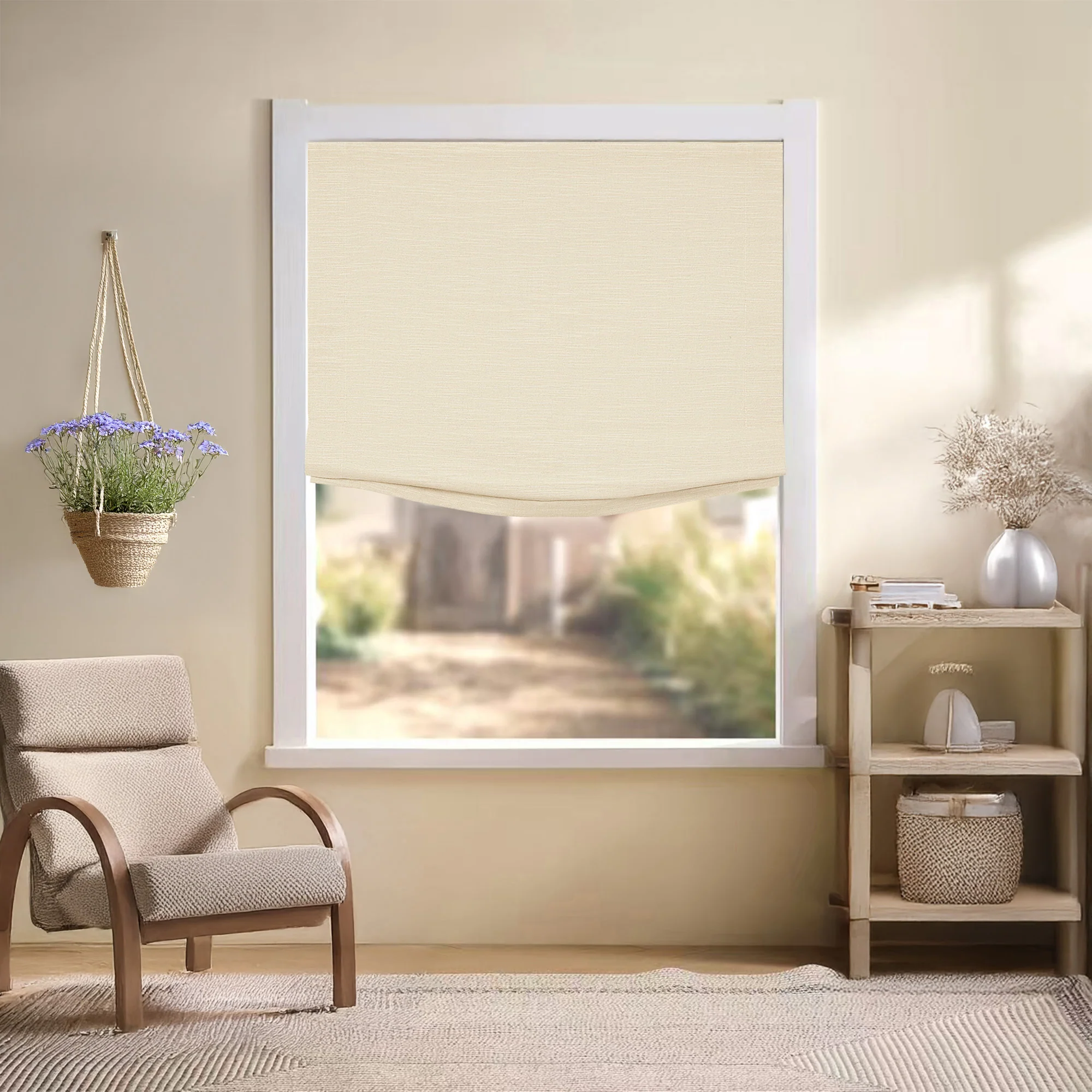 Jenna Linen Roman Shades & Blinds | Relaxed - Image 18