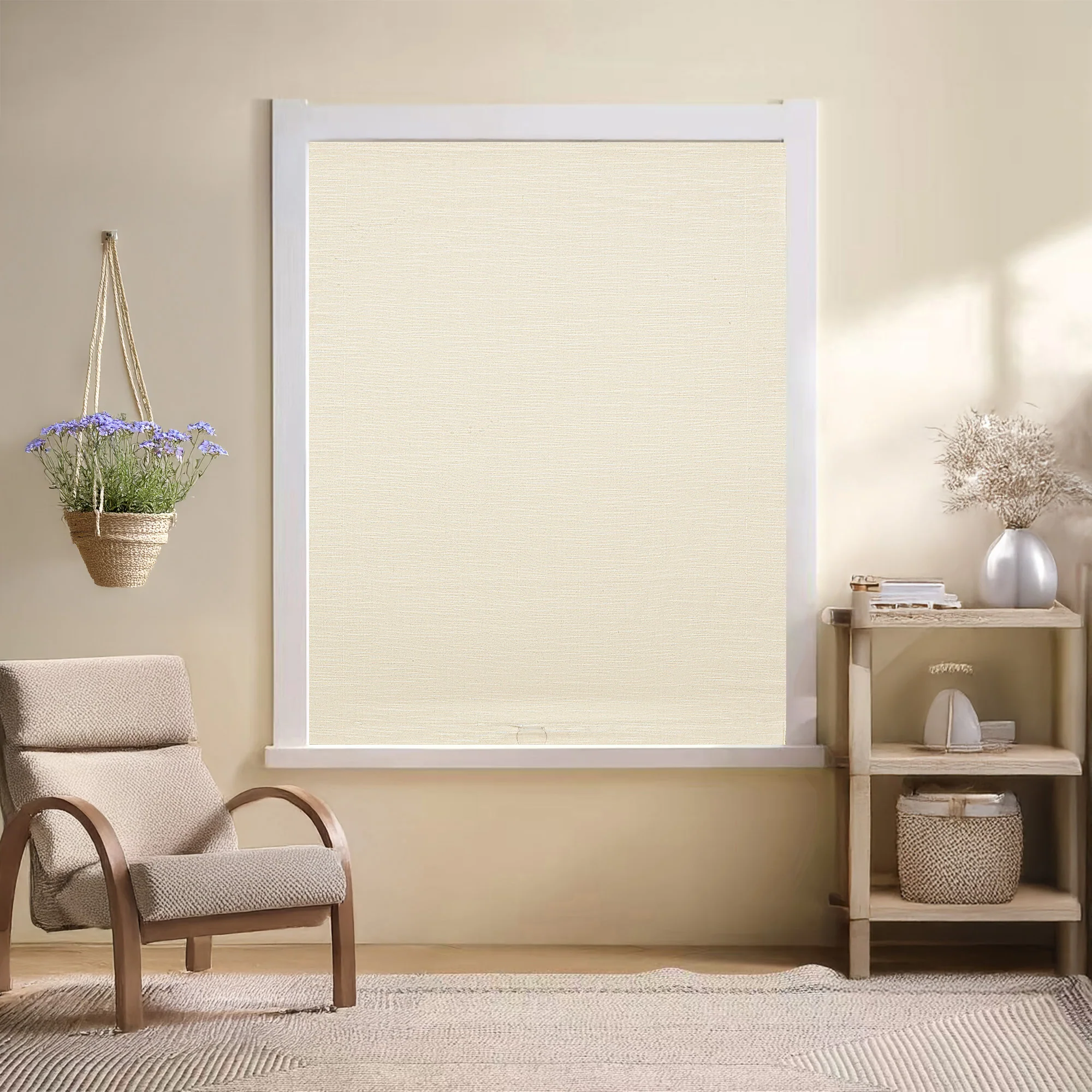 Jenna Linen Roman Shades & Blinds | Relaxed - Image 7