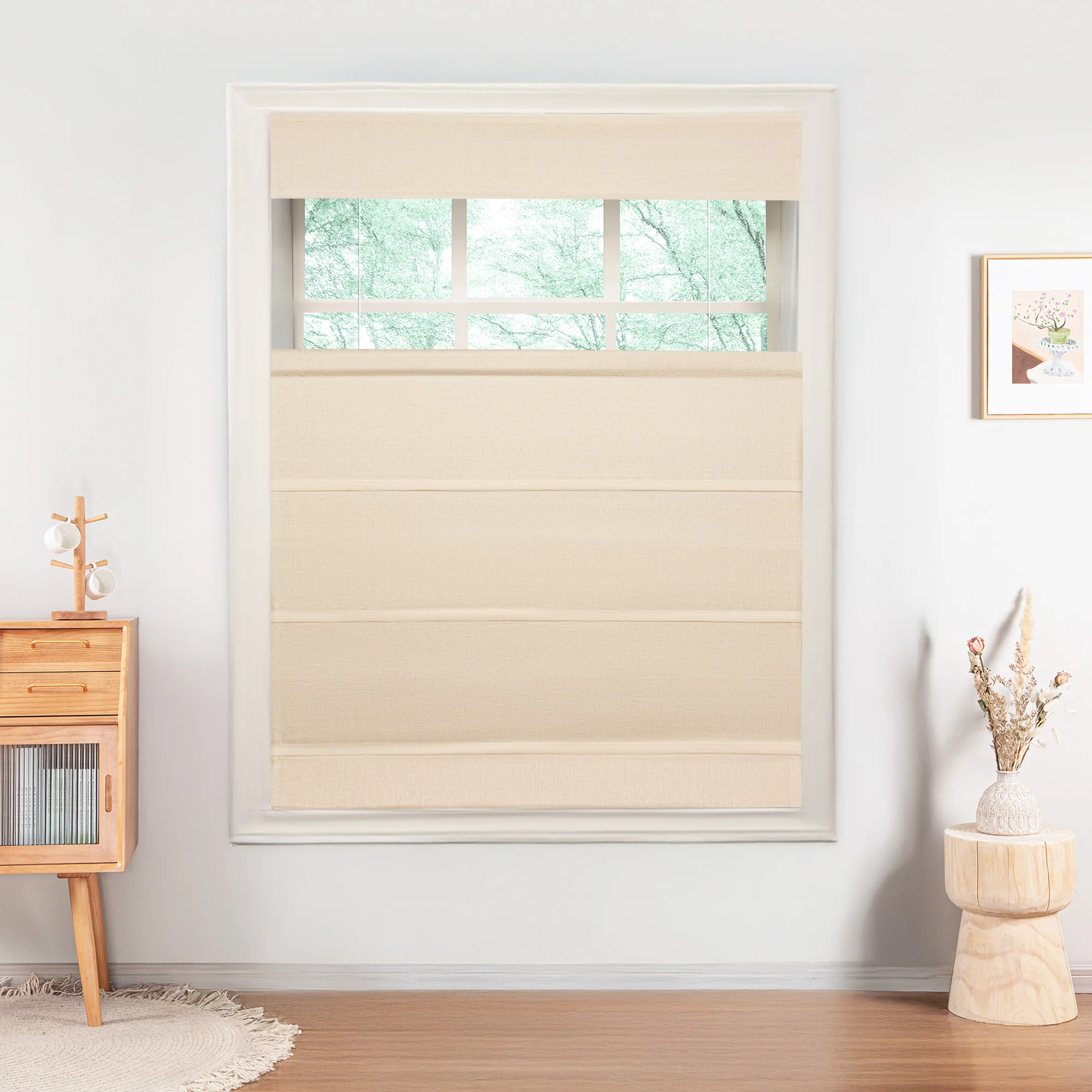 Belgian Flax Linen Roman Shades & Blinds | Top Down Bottom Up - Image 6